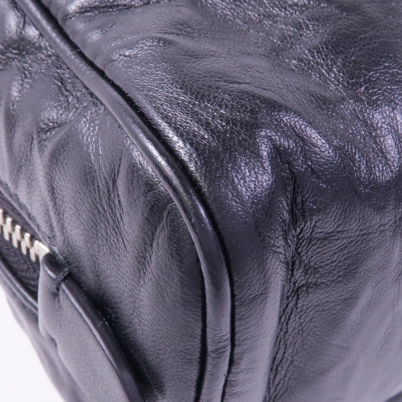 PRADA 牛皮皮革2 Way Shoulder Bag銀扣手挽肩背兩用袋