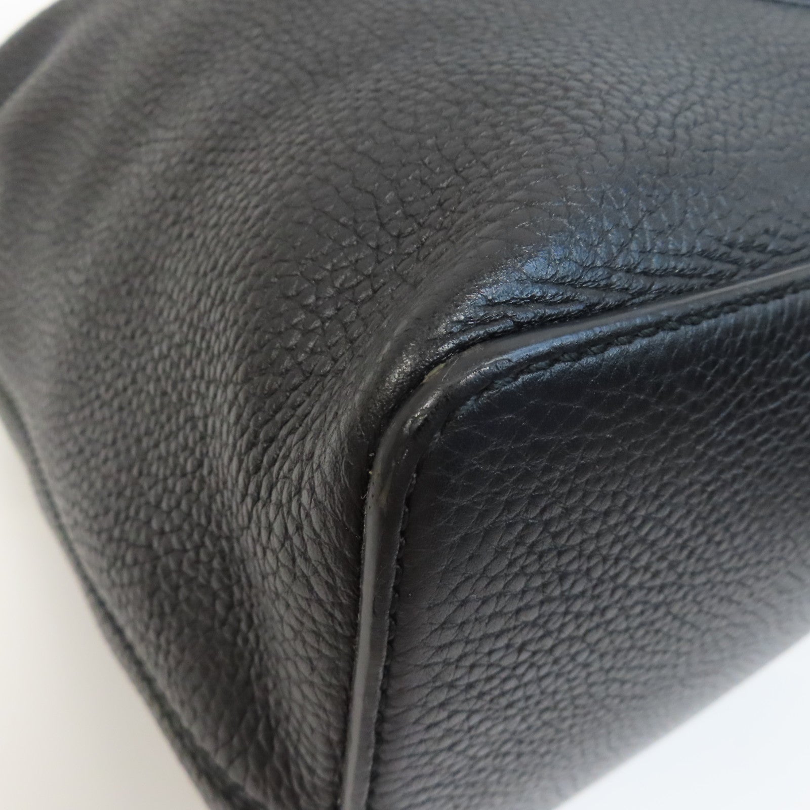 GUCCI 皮革Soho Shoulder Bag金扣手挽肩背兩用袋黑色