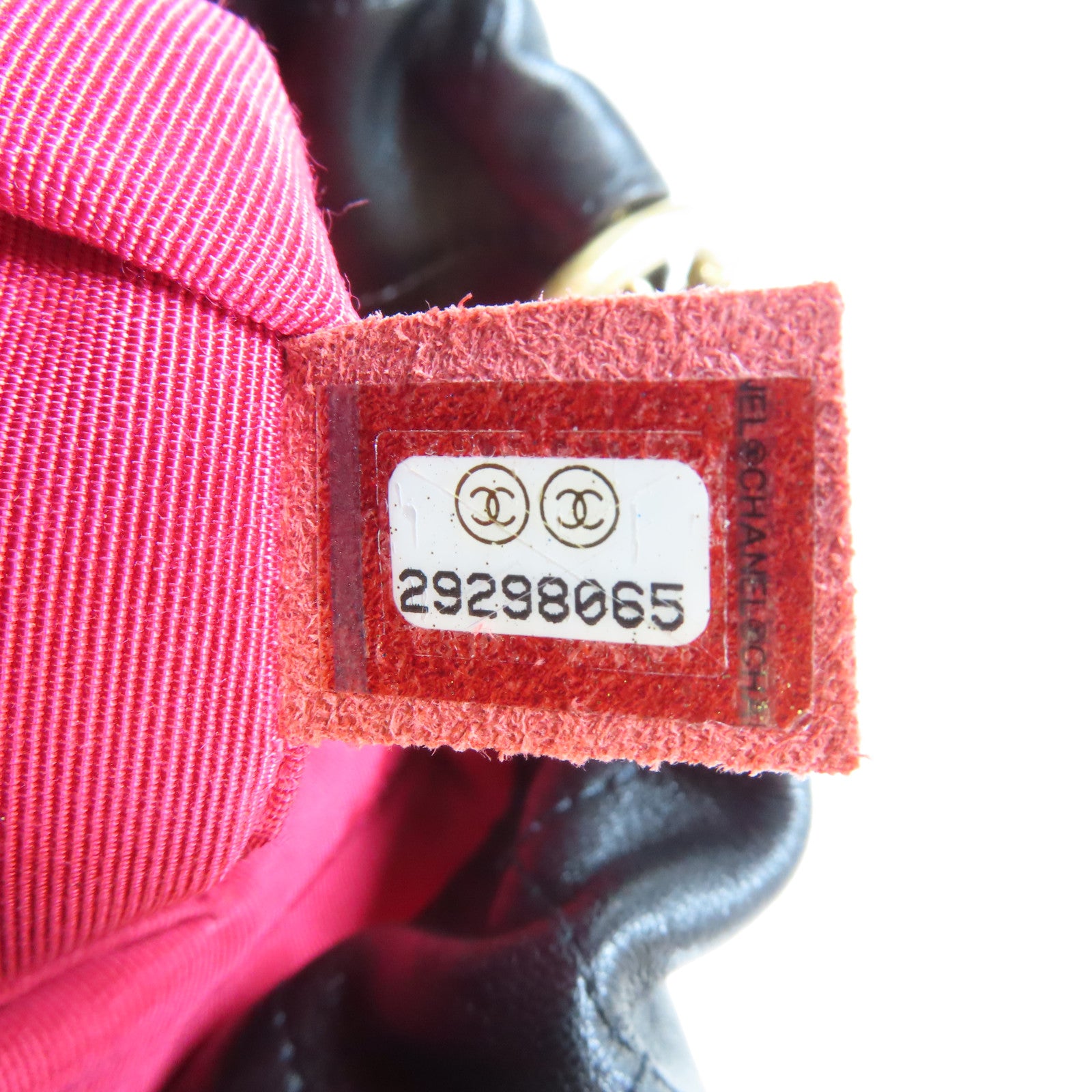 CHANEL 菱格羊皮皮革Bucket Bag金扣手挽肩背兩用袋黑色