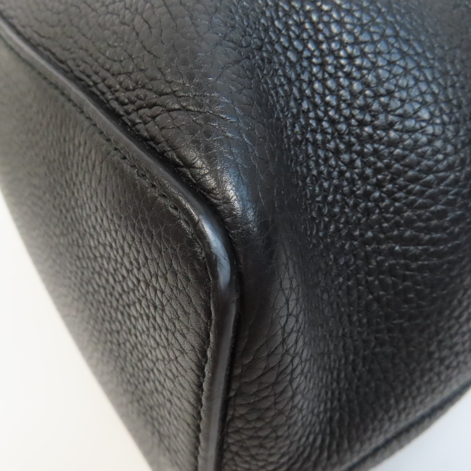 GUCCI 皮革Soho Shoulder Bag金扣手挽肩背兩用袋黑色