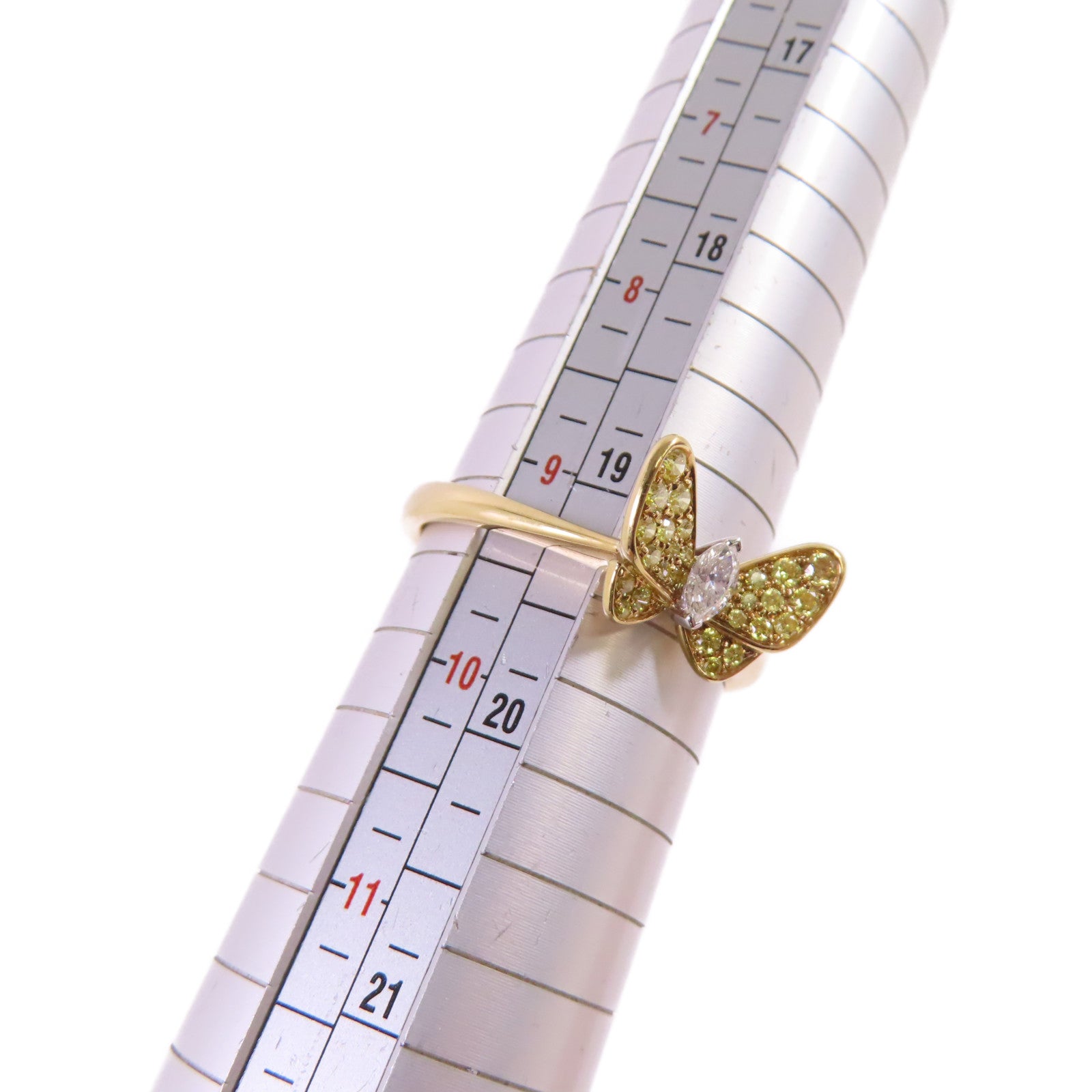 JEWELRY Diamond Yellow Diamond Ring US#9.25 18K Yellow Gold