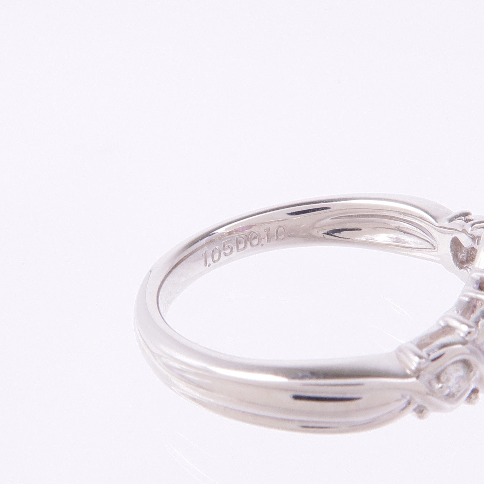 JEWELRY PT900鉑金Topaz Diamond Ring托帕石/鑽石戒指US#6