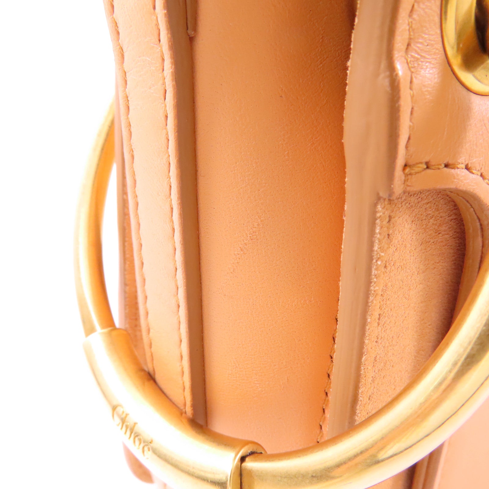 Chloe 牛皮皮革Shoulder Bag金扣手挽肩背兩用袋