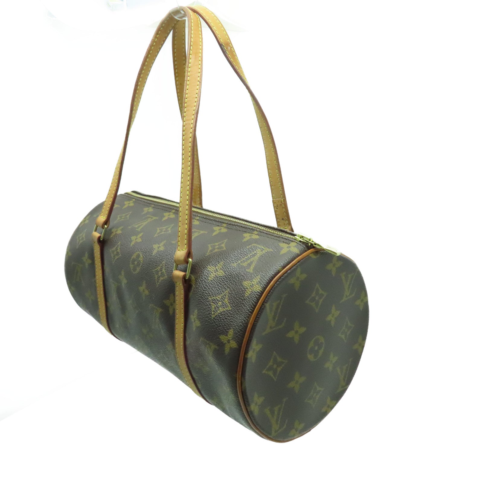 LOUIS VUITTON 【清倉大減價】Monogram Papillon GM金扣肩背袋啡色
