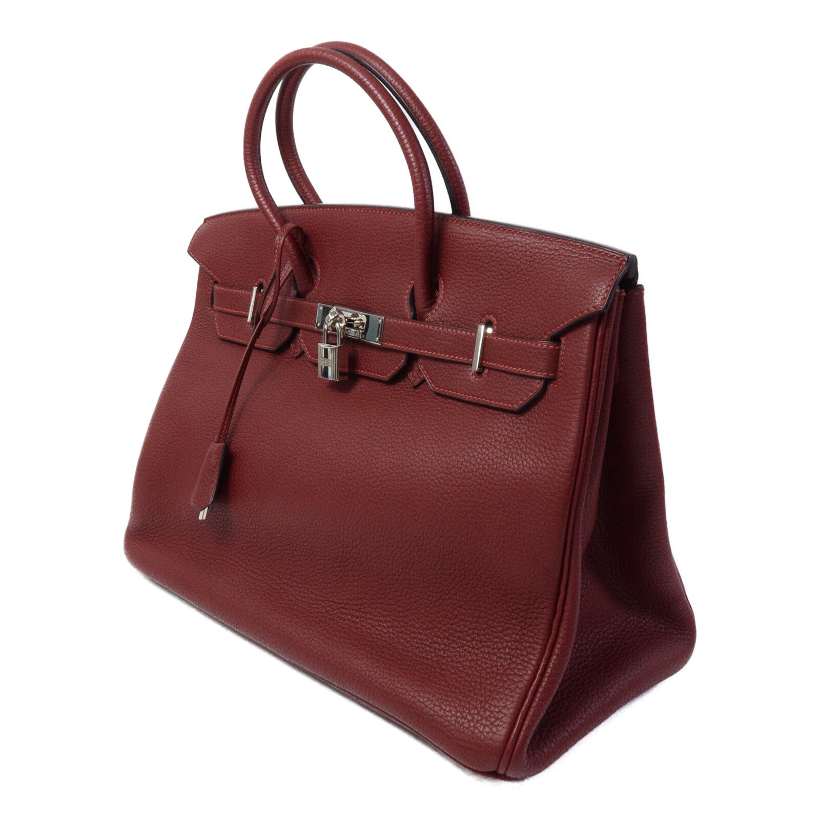 HERMES Togo皮革Birkin 35手挽袋Rouge H Buffalo