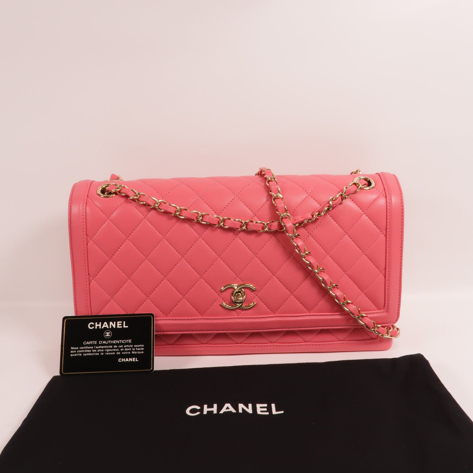 CHANEL 羊皮皮革Qulited Shoulder Bag肩背袋