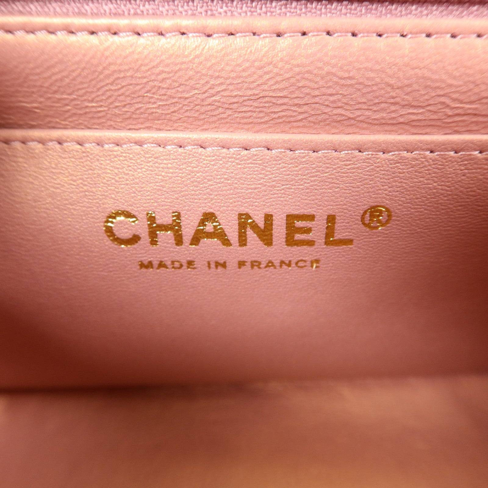 CHANEL 羊皮皮革Top Handle 20金扣鏈帶肩背袋