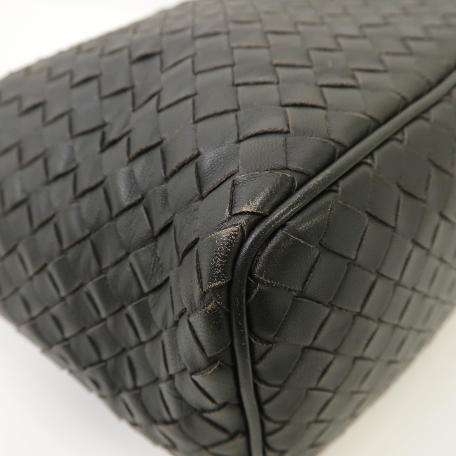 BOTTEGA VENETA 織紋皮革Shoulder Bag肩背袋黑色