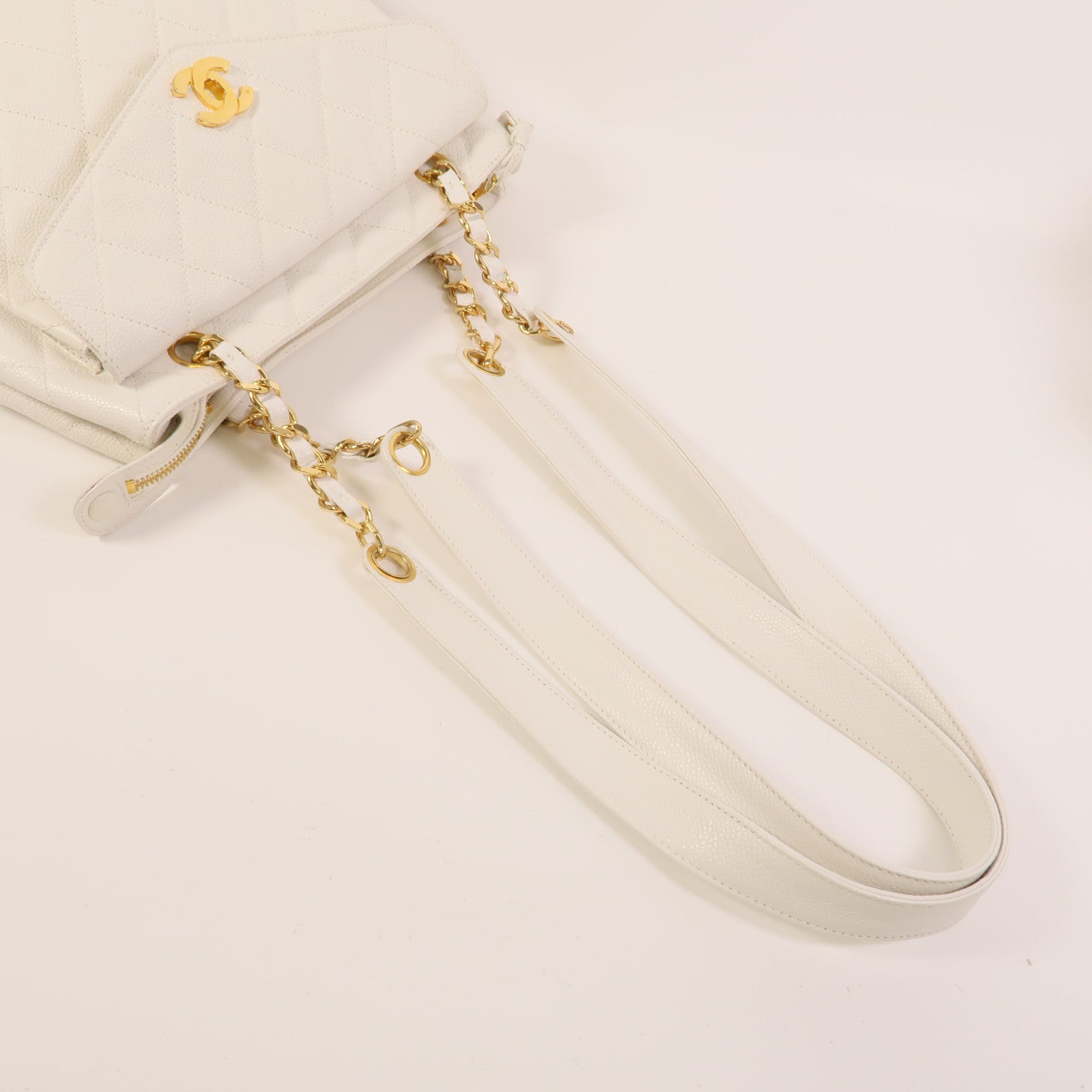 CHANEL 牛皮皮革Chain Shoulder鏈帶肩背袋