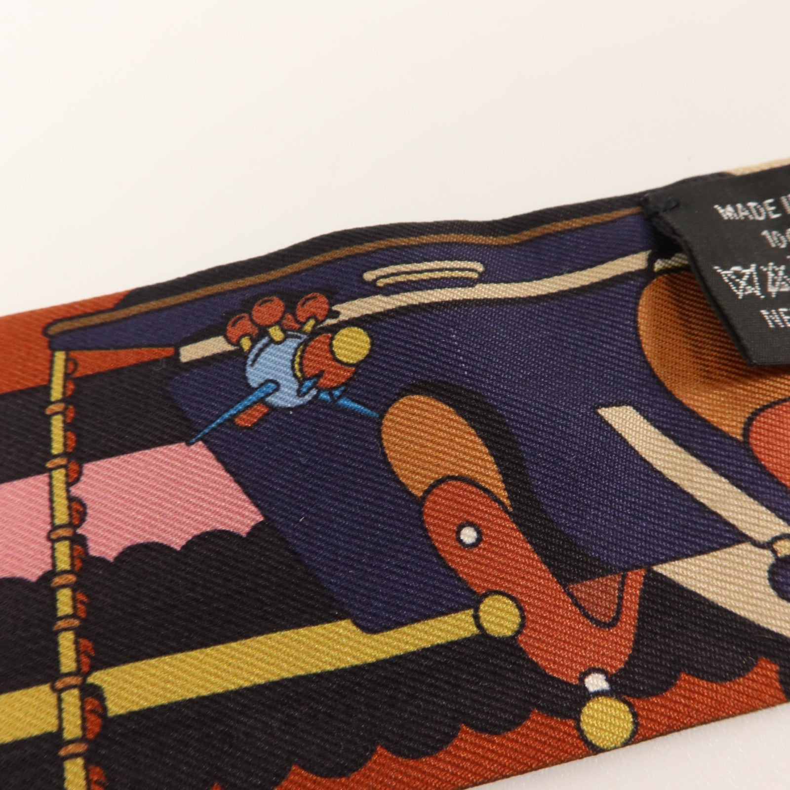 HERMES 絲質Twilly絲巾