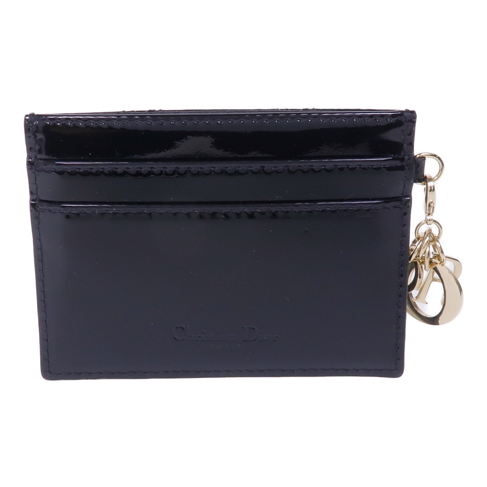 Dior 漆皮皮革Lady Dior Card Case金扣卡片套