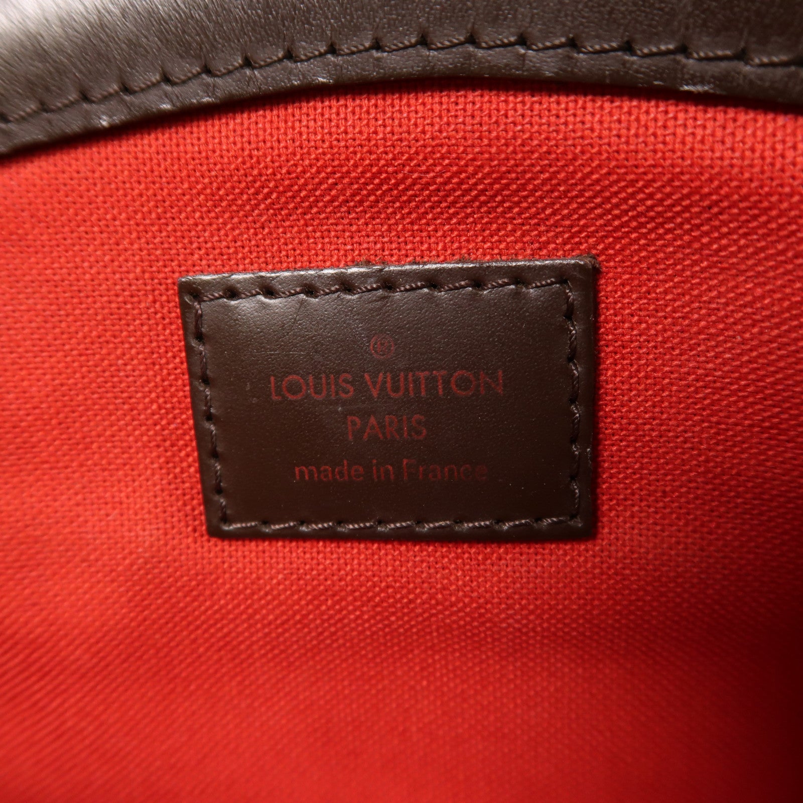LOUIS VUITTON Damier Verona PM金扣肩背袋棕色