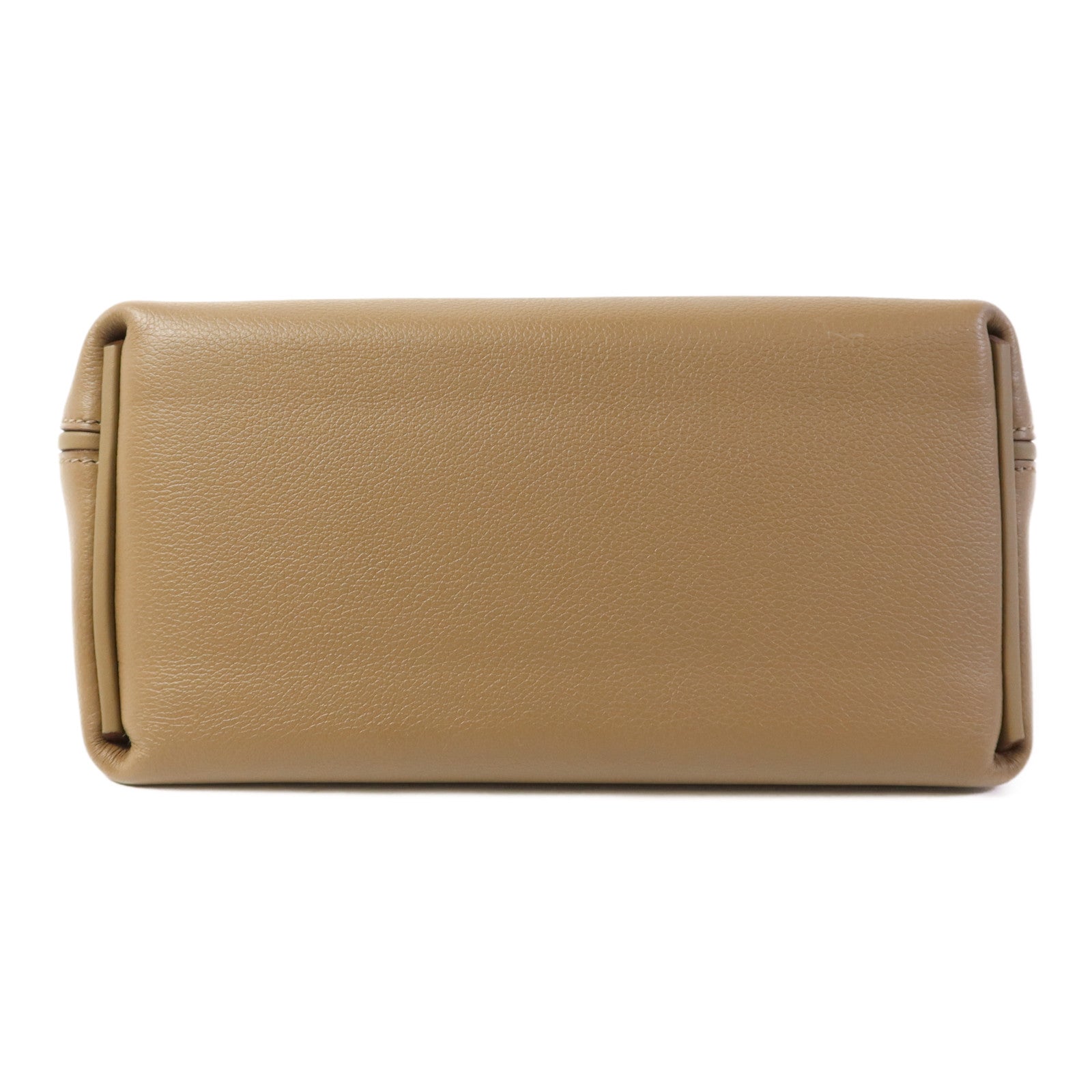 HERMES Evercolor/Swift皮革24/24 Mini銀扣手挽肩背兩用袋Etoupe