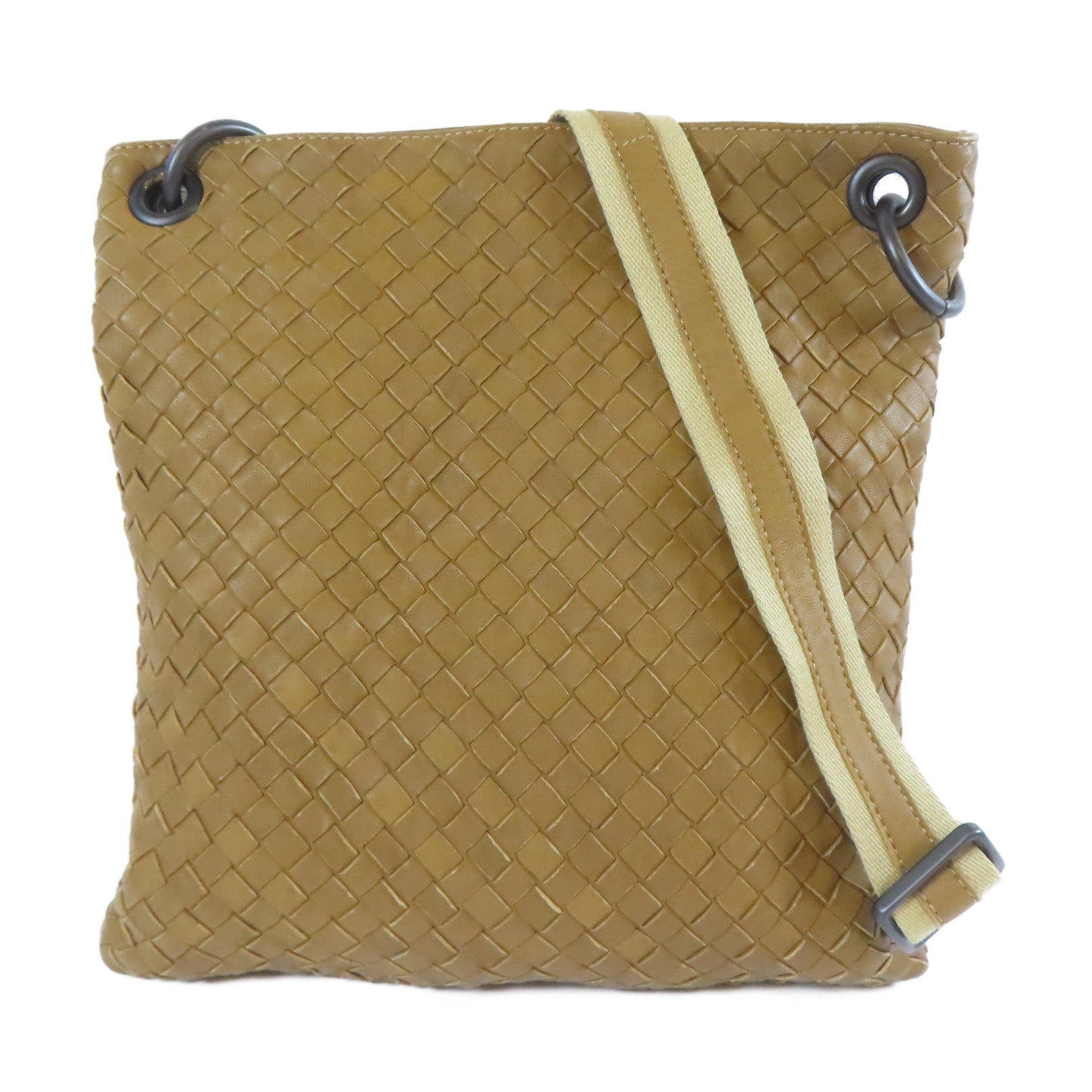BOTTEGA VENETA 織紋皮革Shoulder Bag肩背袋啡色