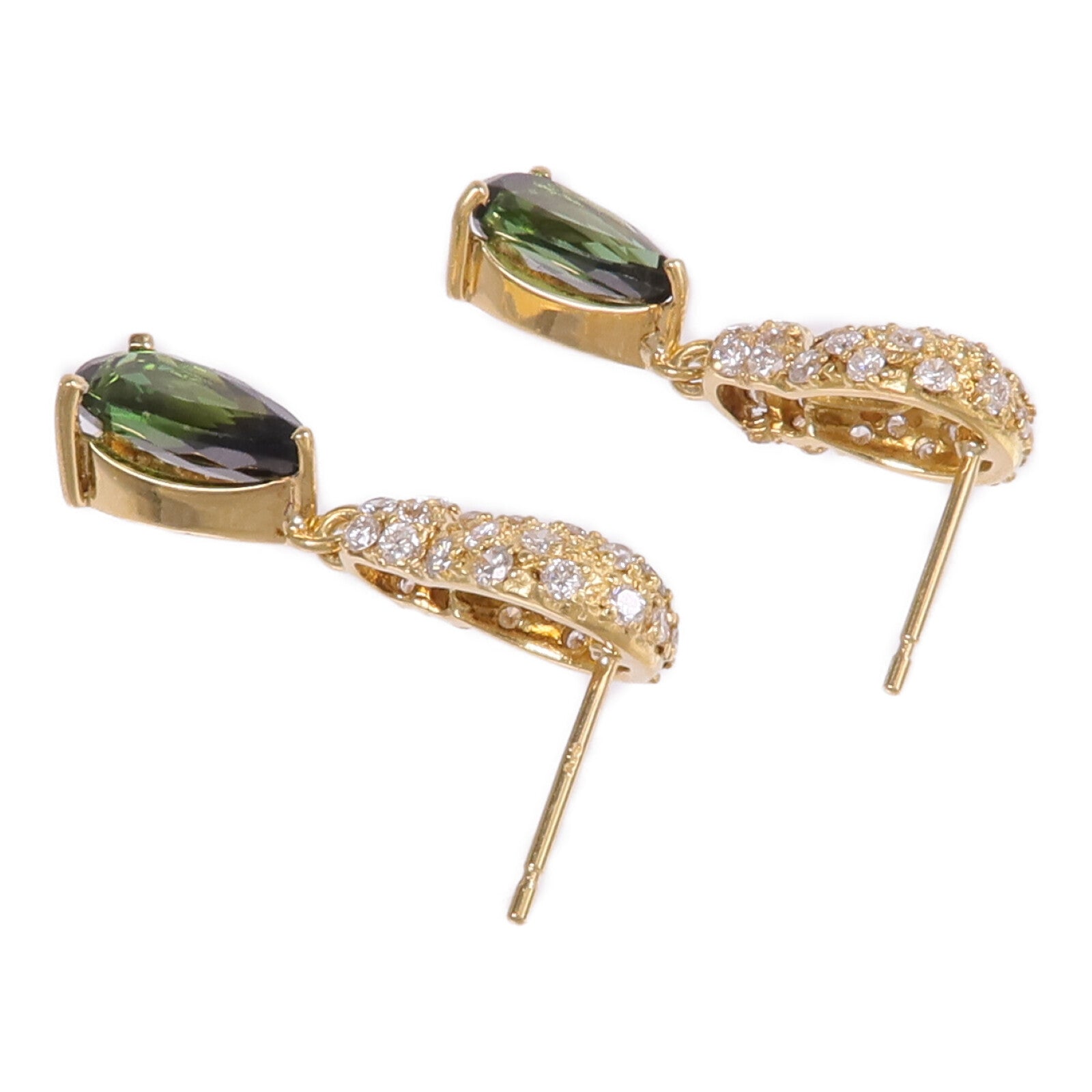 JEWELRY 18K黃金Tourmaline Diamond Earrings電氣石/鑽石耳環