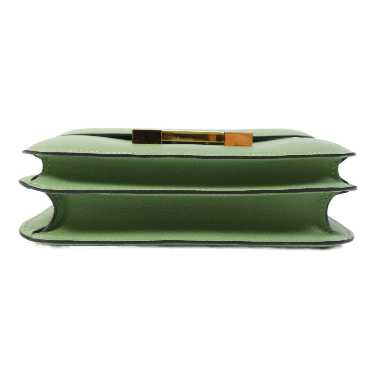 HERMES 【激減優惠】Epsom皮革Constance Mini金扣手挽肩背兩用袋Vert Criquet