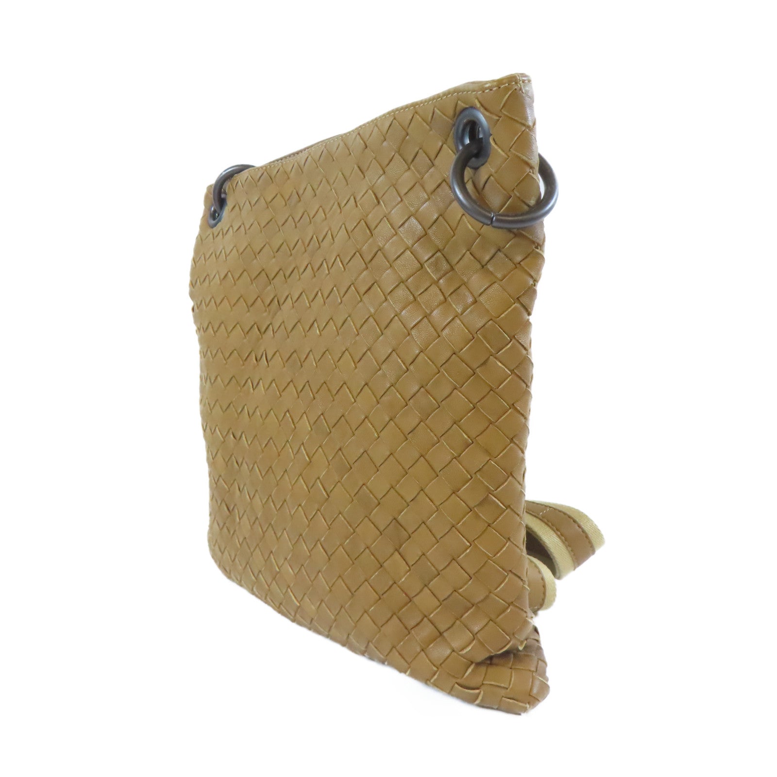BOTTEGA VENETA 織紋皮革Shoulder Bag肩背袋啡色