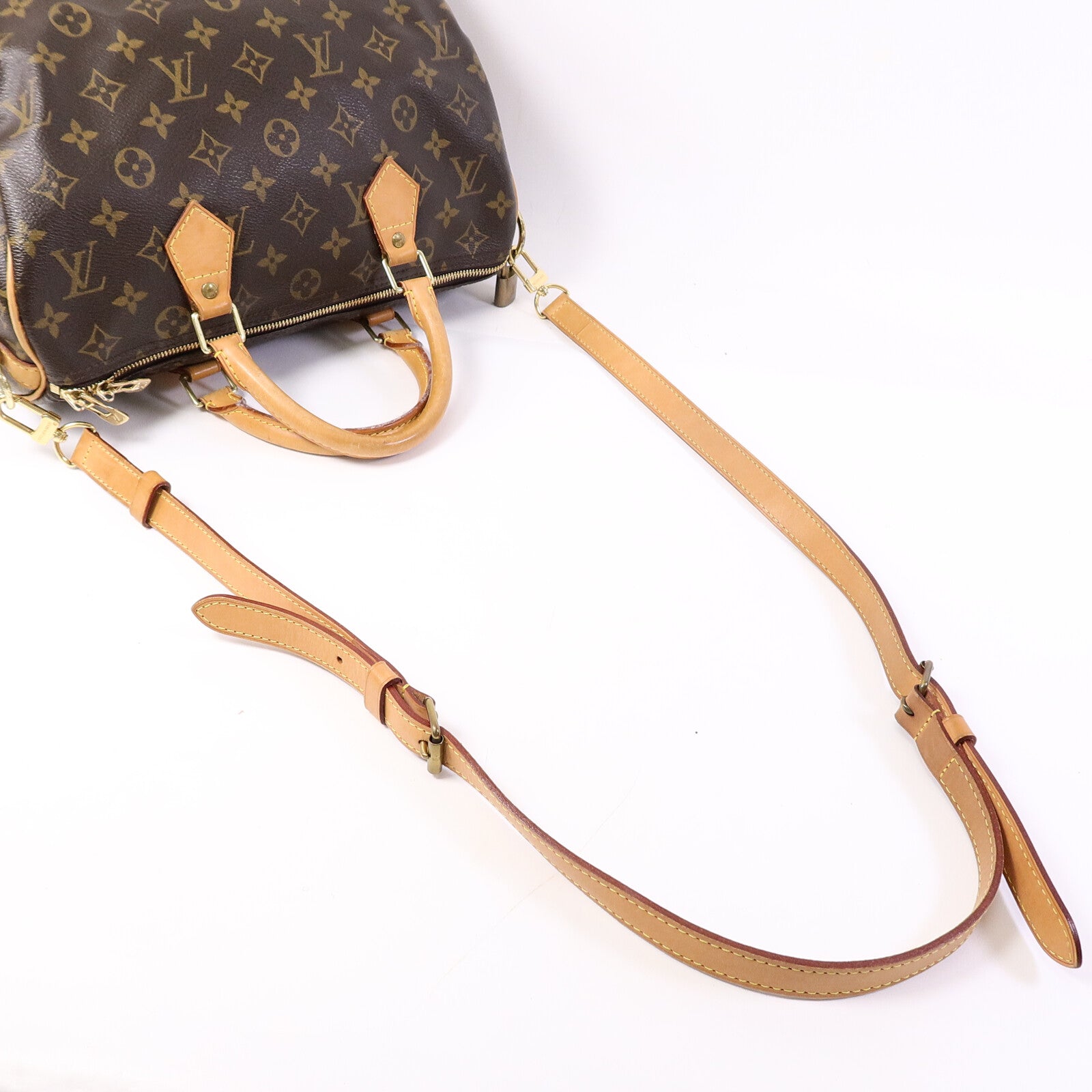 LOUIS VUITTON Monogram Speedy Bandouliere 30手挽肩背兩用袋