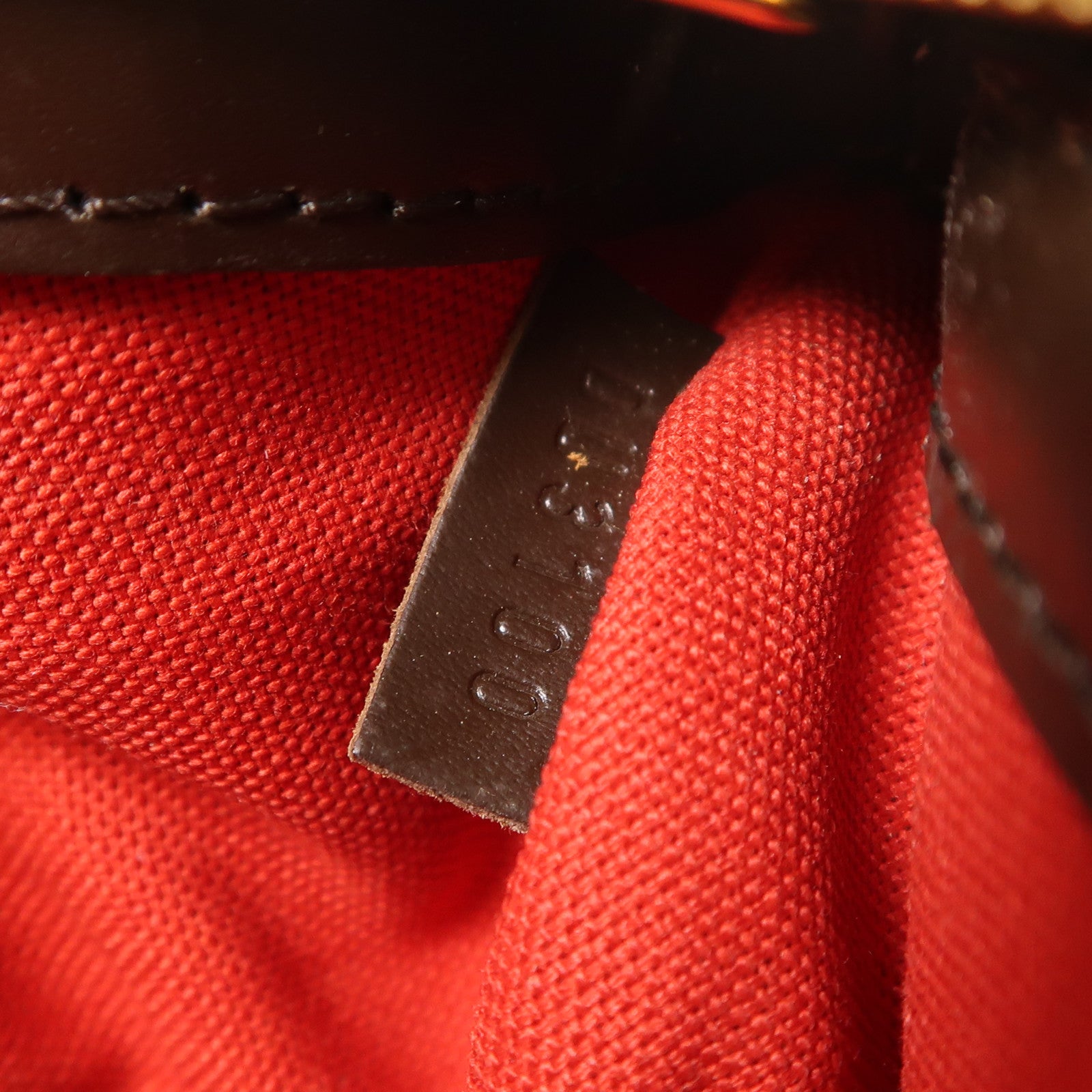 LOUIS VUITTON Damier Verona PM金扣肩背袋棕色