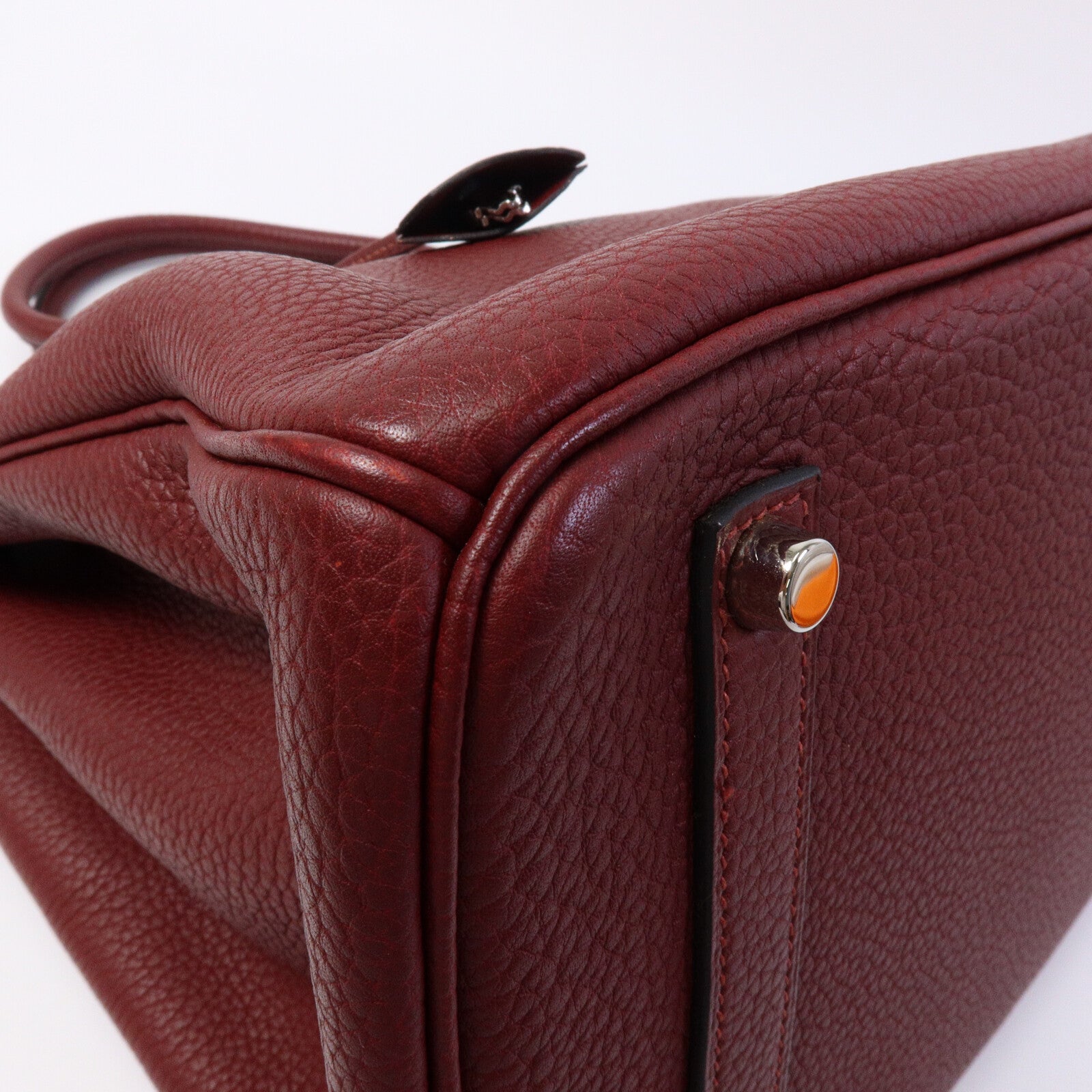 HERMES Togo皮革Birkin 35手挽袋Rouge H Buffalo