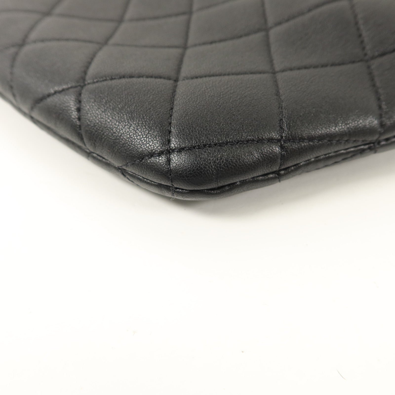 CHANEL 羊皮皮革Matelasse Handle手挽袋