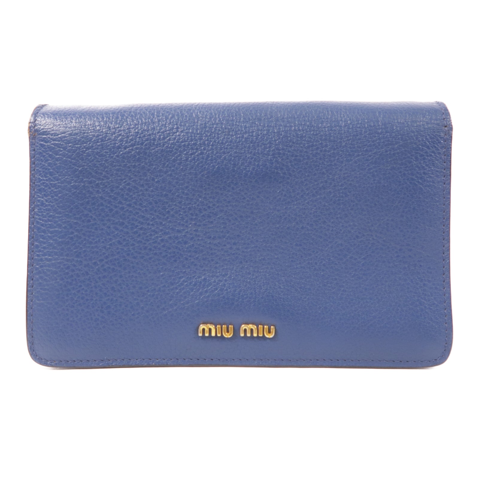 Miu Miu 牛皮皮革Shoulder Bag金扣肩背袋