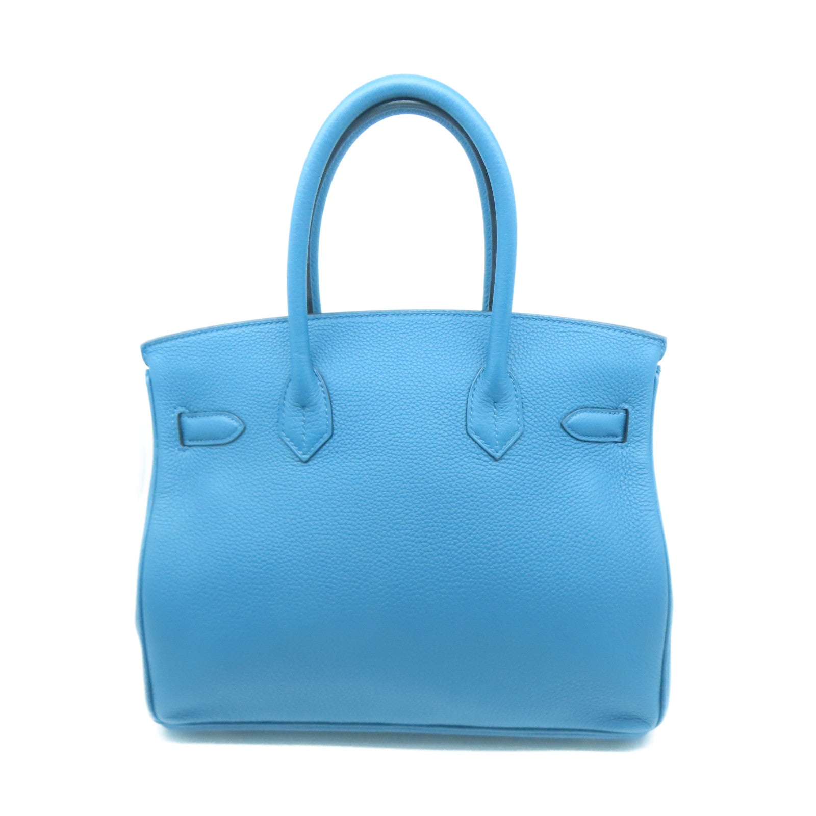 HERMES 【激減優惠】Taurillon Clemence皮革Birkin 30金扣手挽袋藍色