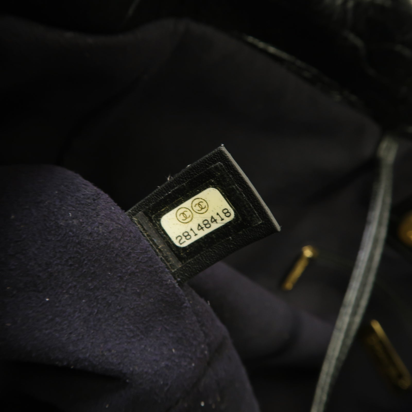 CHANEL 【激減優惠】牛皮皮革Chain Shoulder Shopping Bag金扣手挽肩背兩用袋黑色