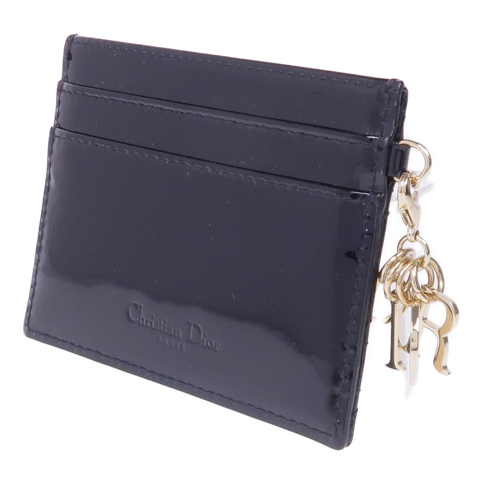 Dior 漆皮皮革Lady Dior Card Case金扣卡片套