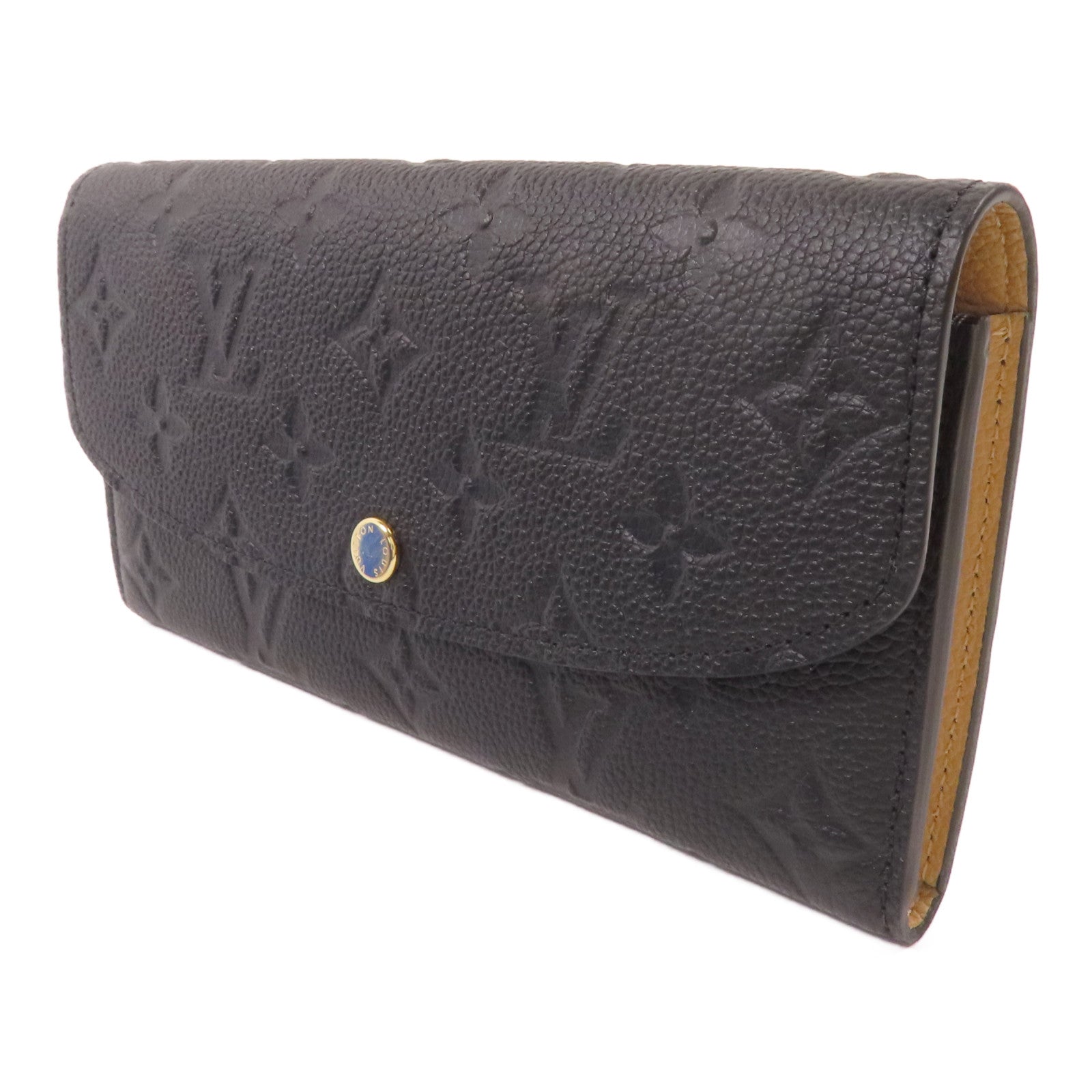LOUIS VUITTON Monogram Empreinte Emilie Wallet金扣長錢包