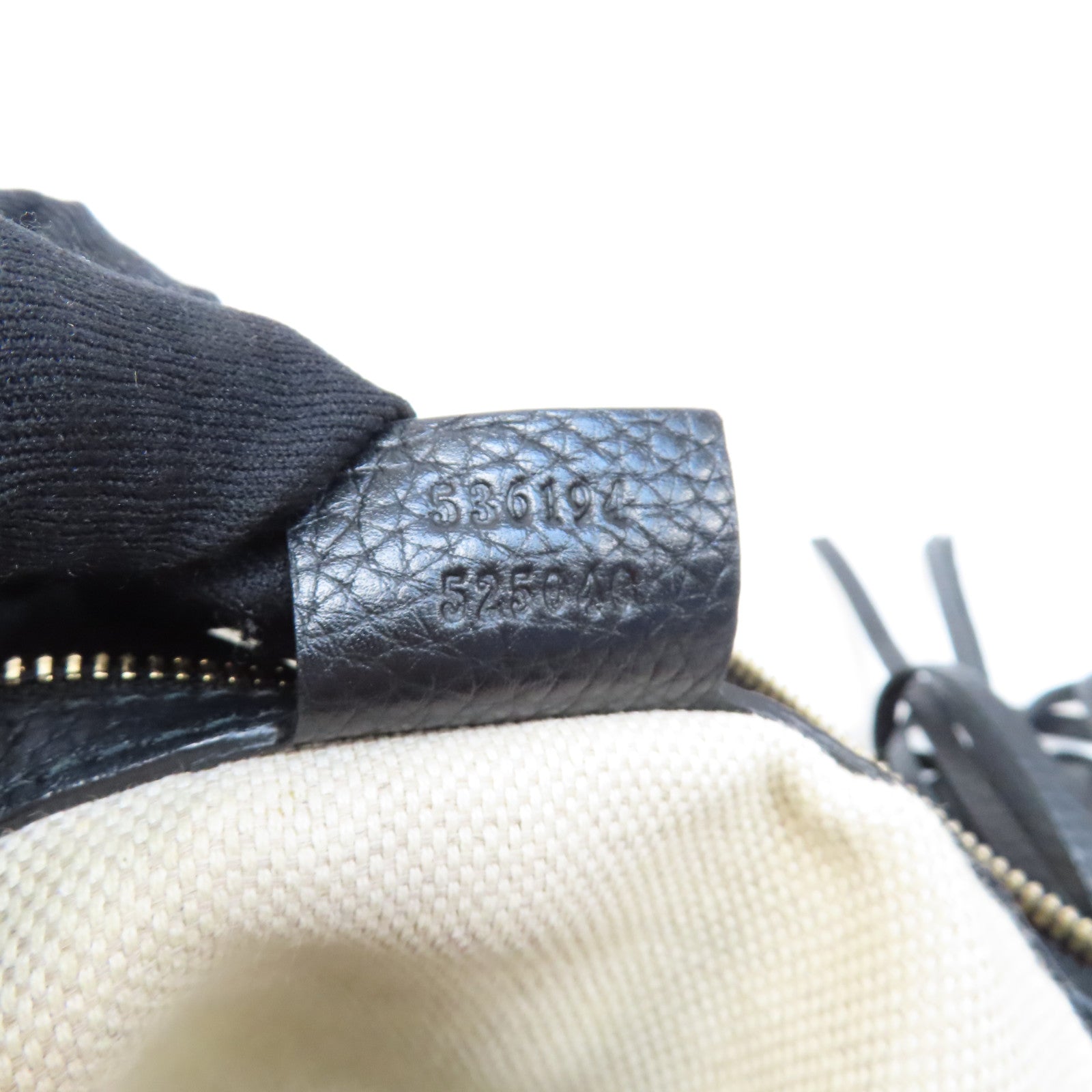 GUCCI 皮革Soho Shoulder Bag金扣手挽肩背兩用袋黑色