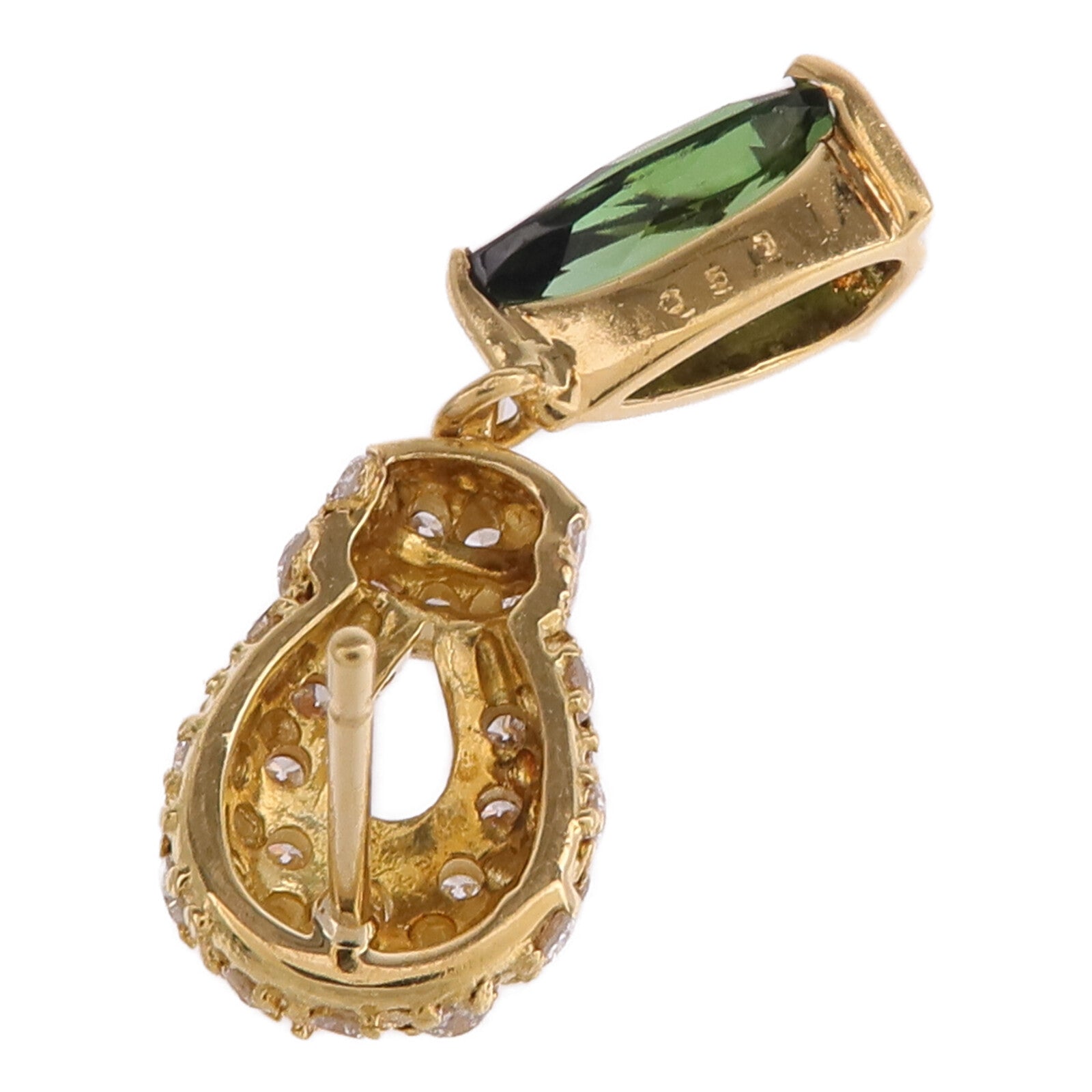 JEWELRY 18K黃金Tourmaline Diamond Earrings電氣石/鑽石耳環