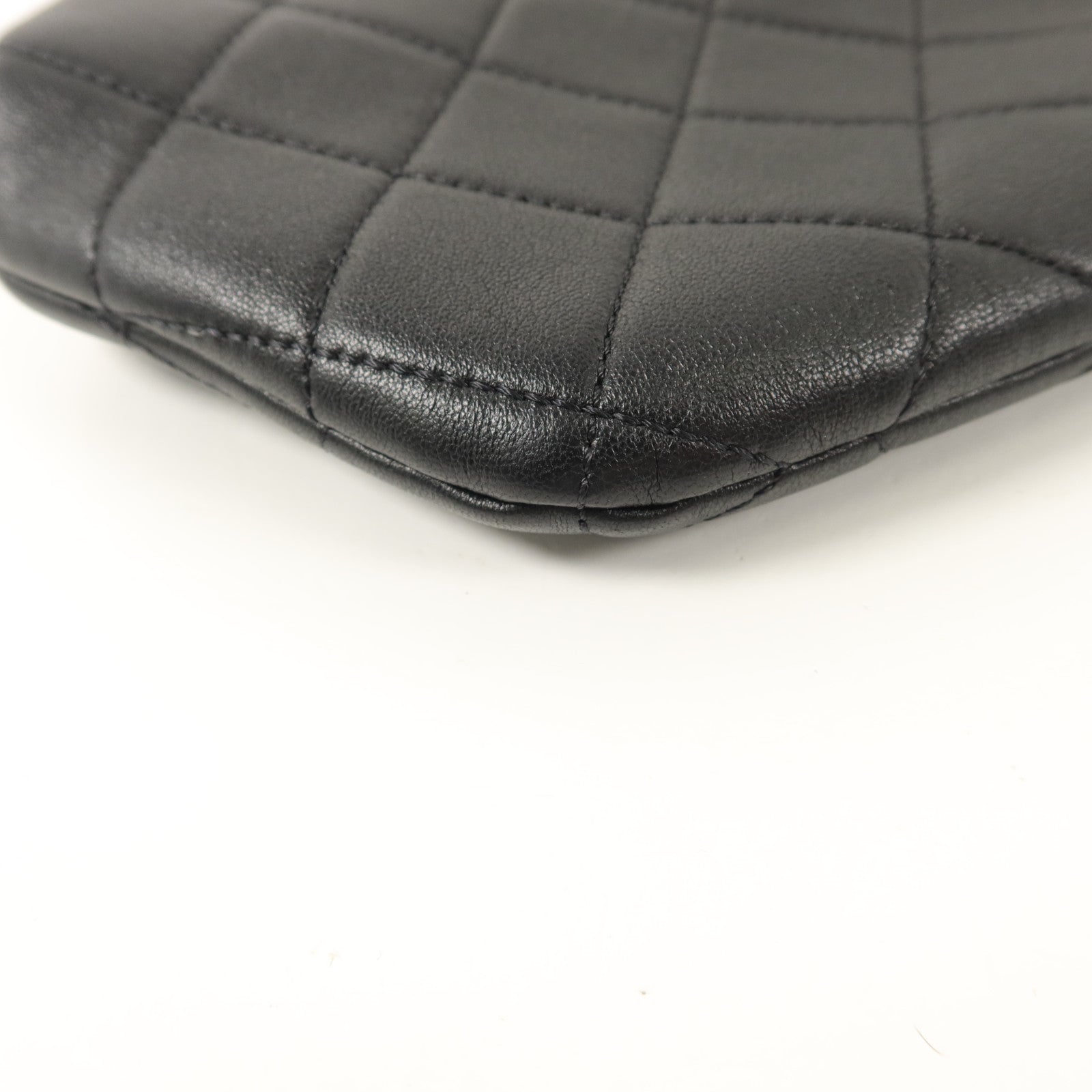CHANEL 羊皮皮革Matelasse Handle手挽袋