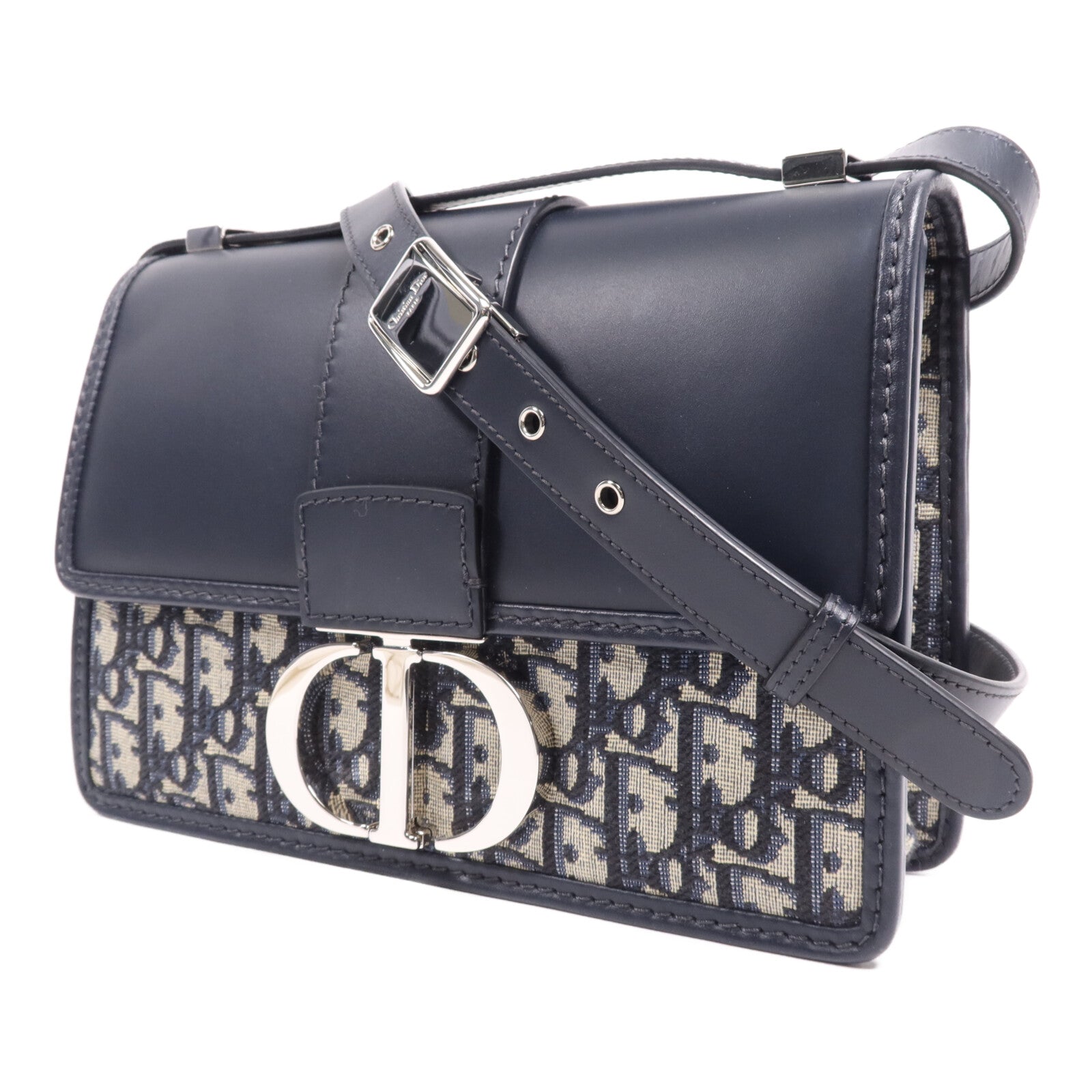 Dior 帆布Montaigne 30銀扣肩背袋