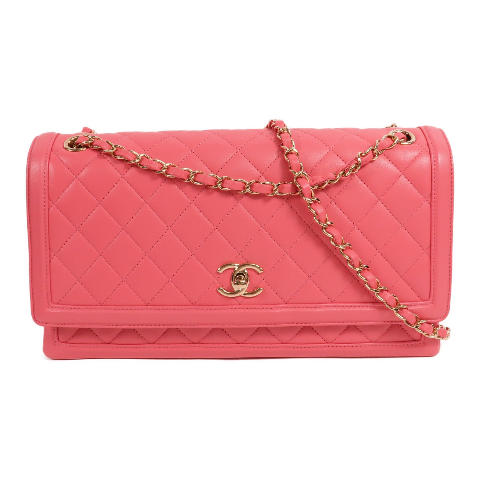CHANEL 羊皮皮革Qulited Shoulder Bag肩背袋