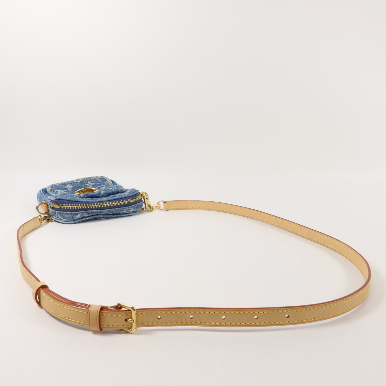 LOUIS VUITTON Monogram Denim Pochette Fairfax肩背袋