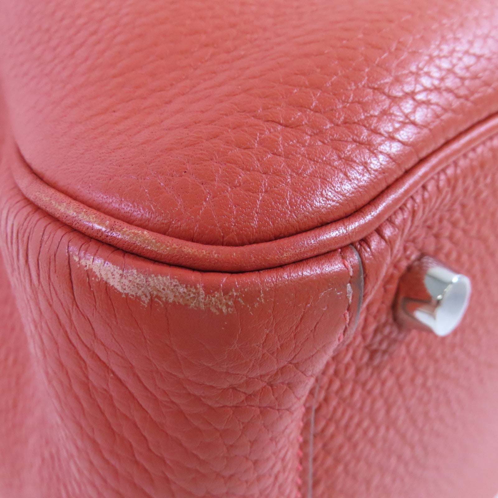 HERMES Clemence皮革Lindy 30 Shoulder Bag銀扣肩背袋