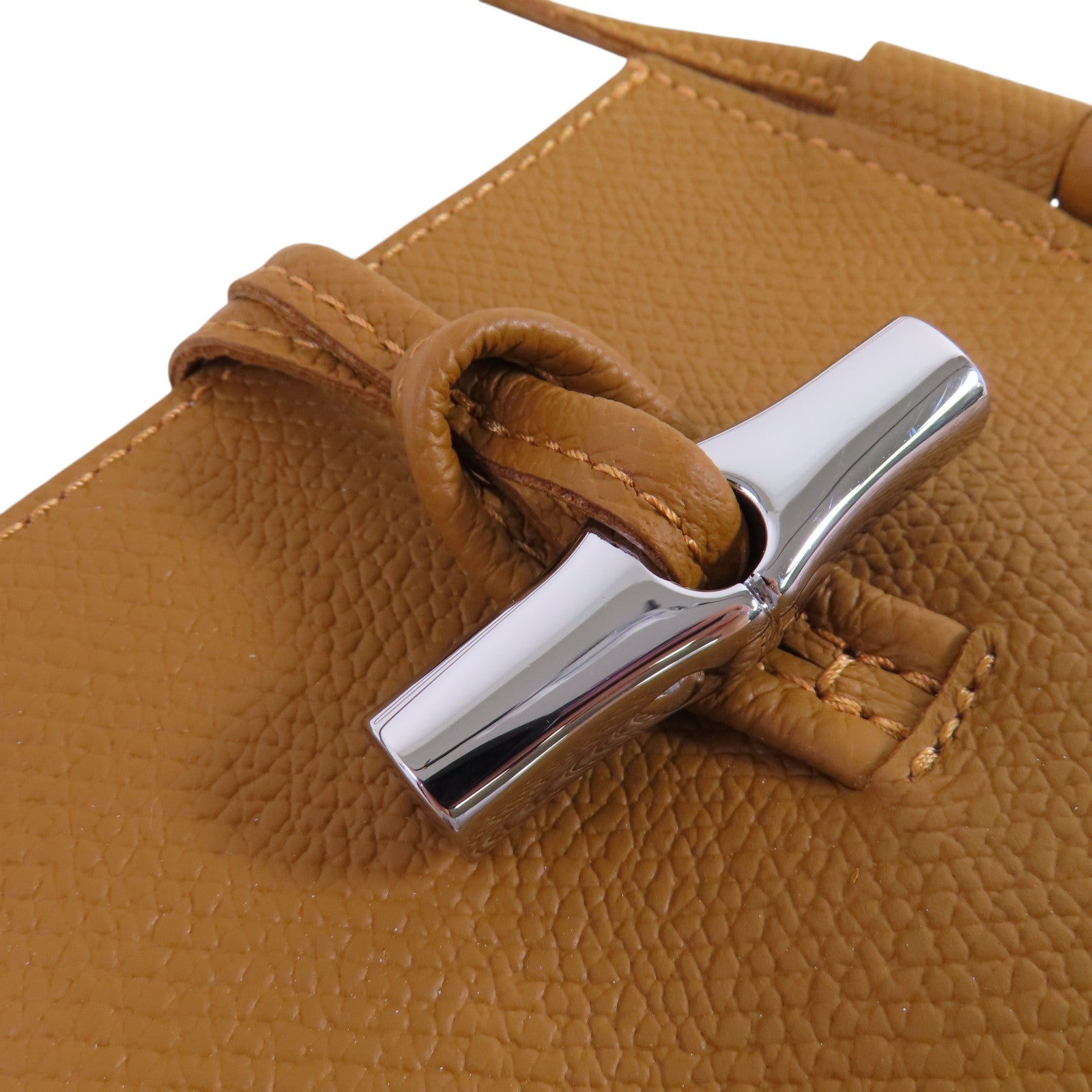 Longchamp SHW Le Roseau Phone Shoulder Bag 34180HFP404 Calfskin Leather