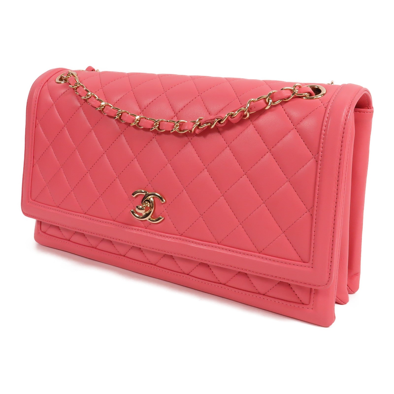CHANEL 羊皮皮革Qulited Shoulder Bag肩背袋