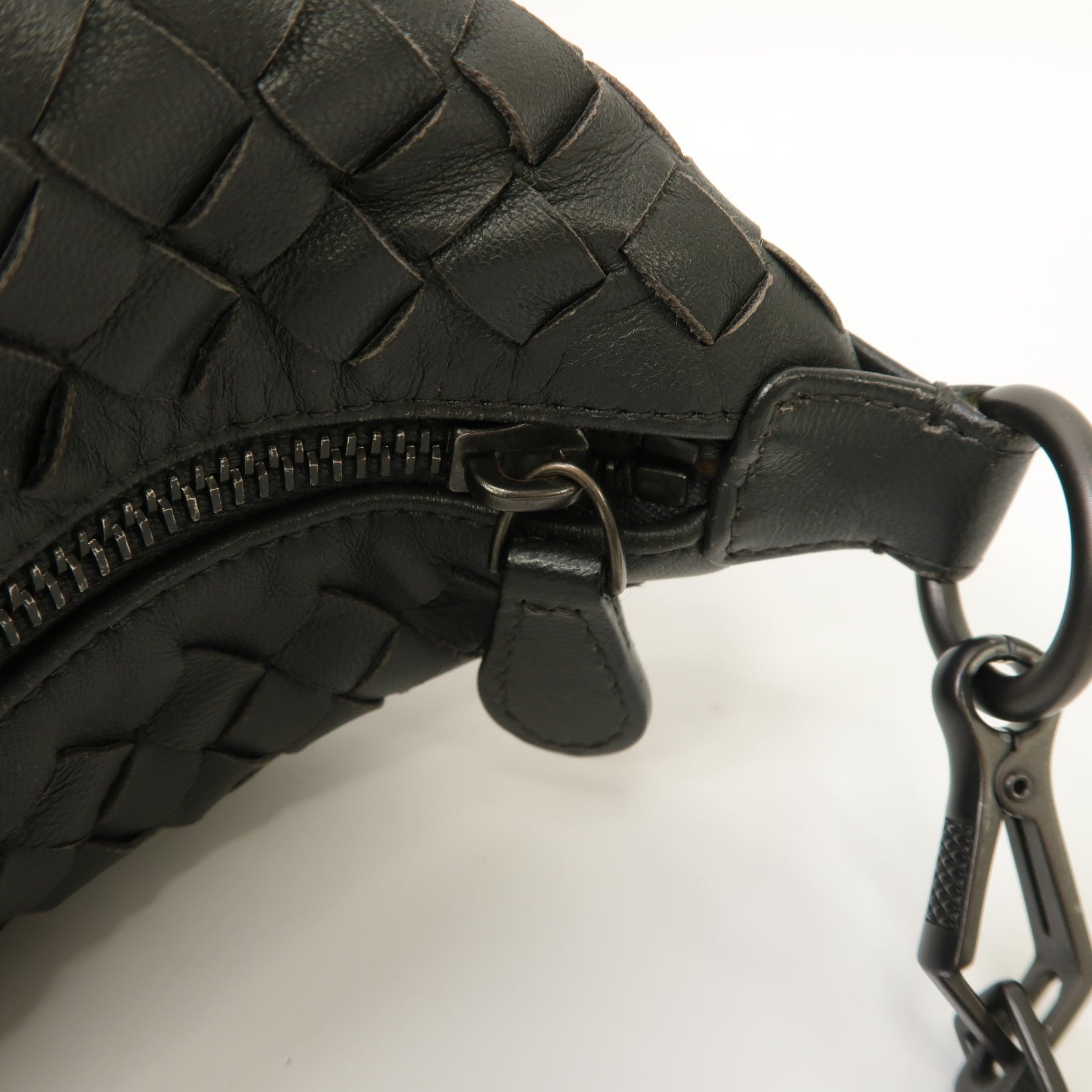 BOTTEGA VENETA 織紋皮革Shoulder Bag肩背袋黑色