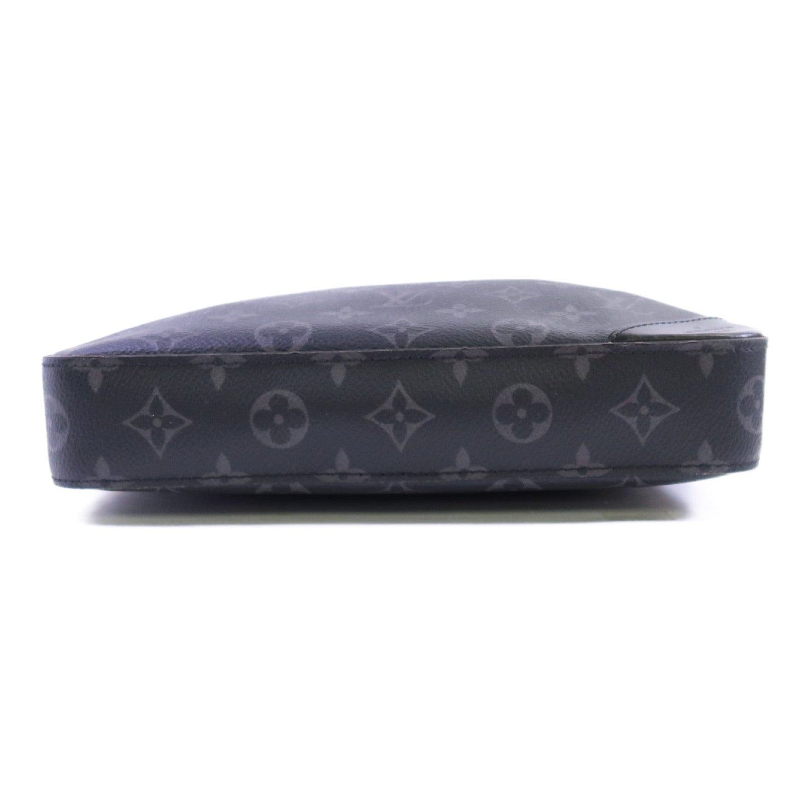 LOUIS VUITTON Monogram Eclipse Reverse Trio Messenger銀扣肩背袋灰色