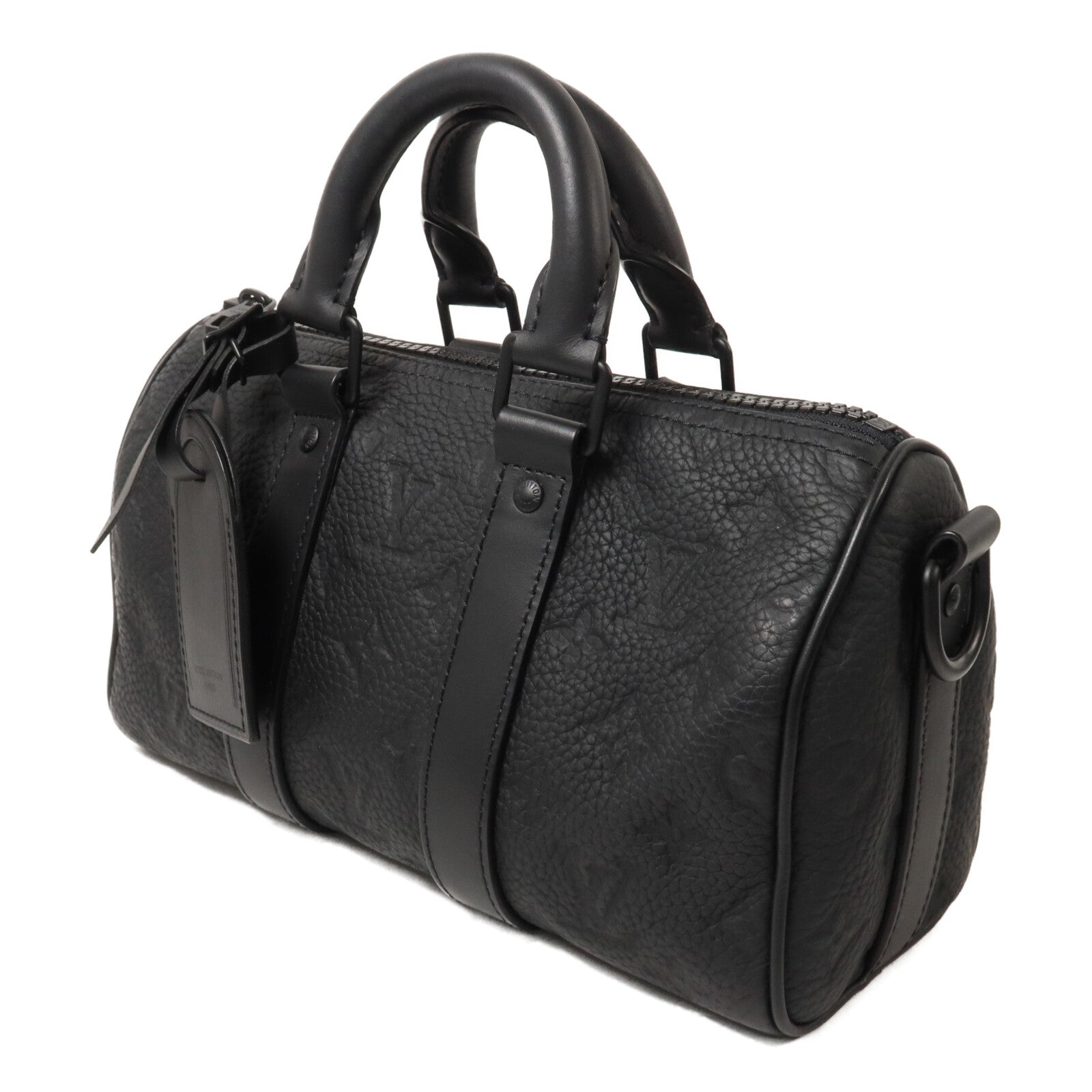 LOUIS VUITTON Monogram Taurillon Keepall Bandouliere 25手挽肩背兩用袋