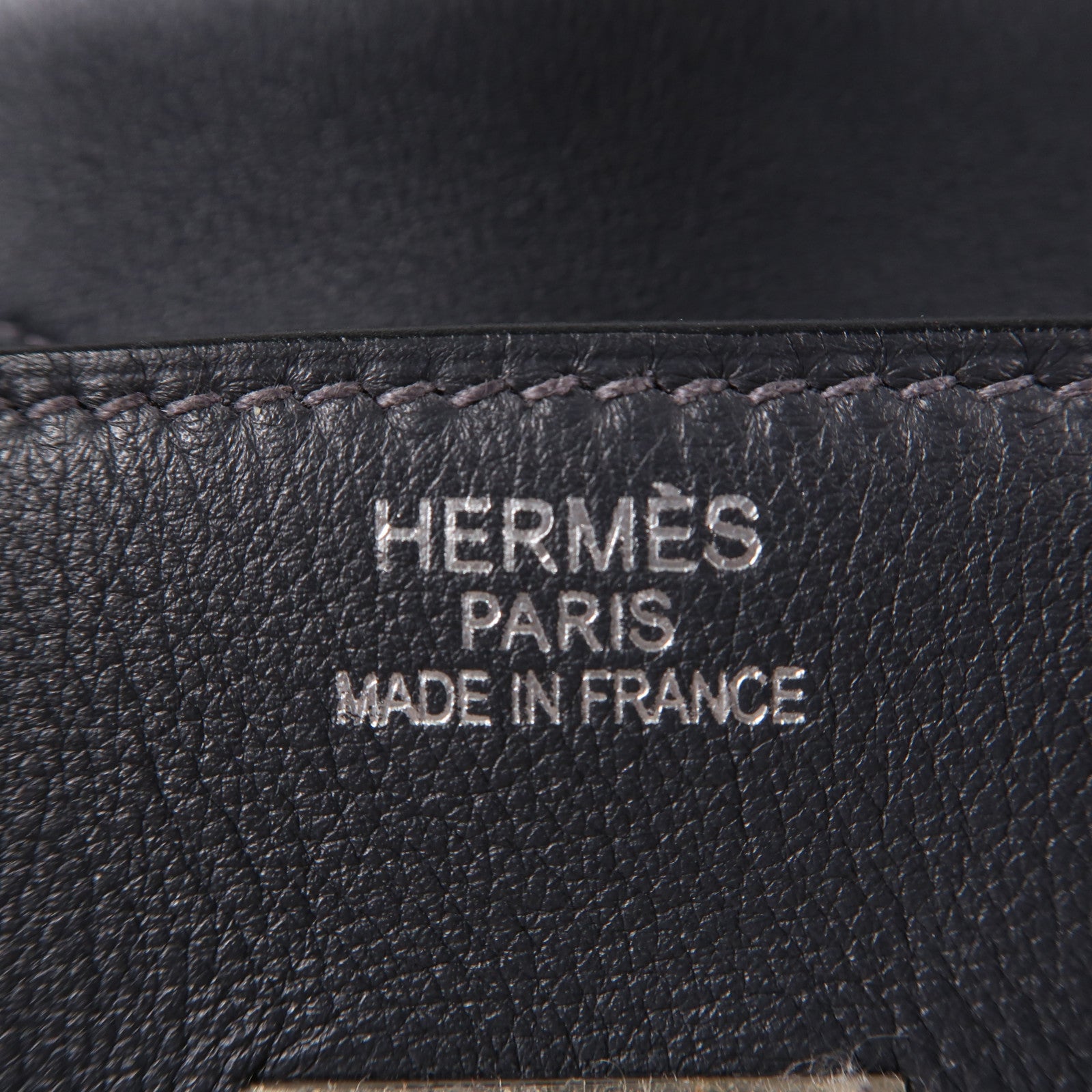 HERMES Swift皮革Birkin 35銀扣手挽袋Graphite石墨灰色