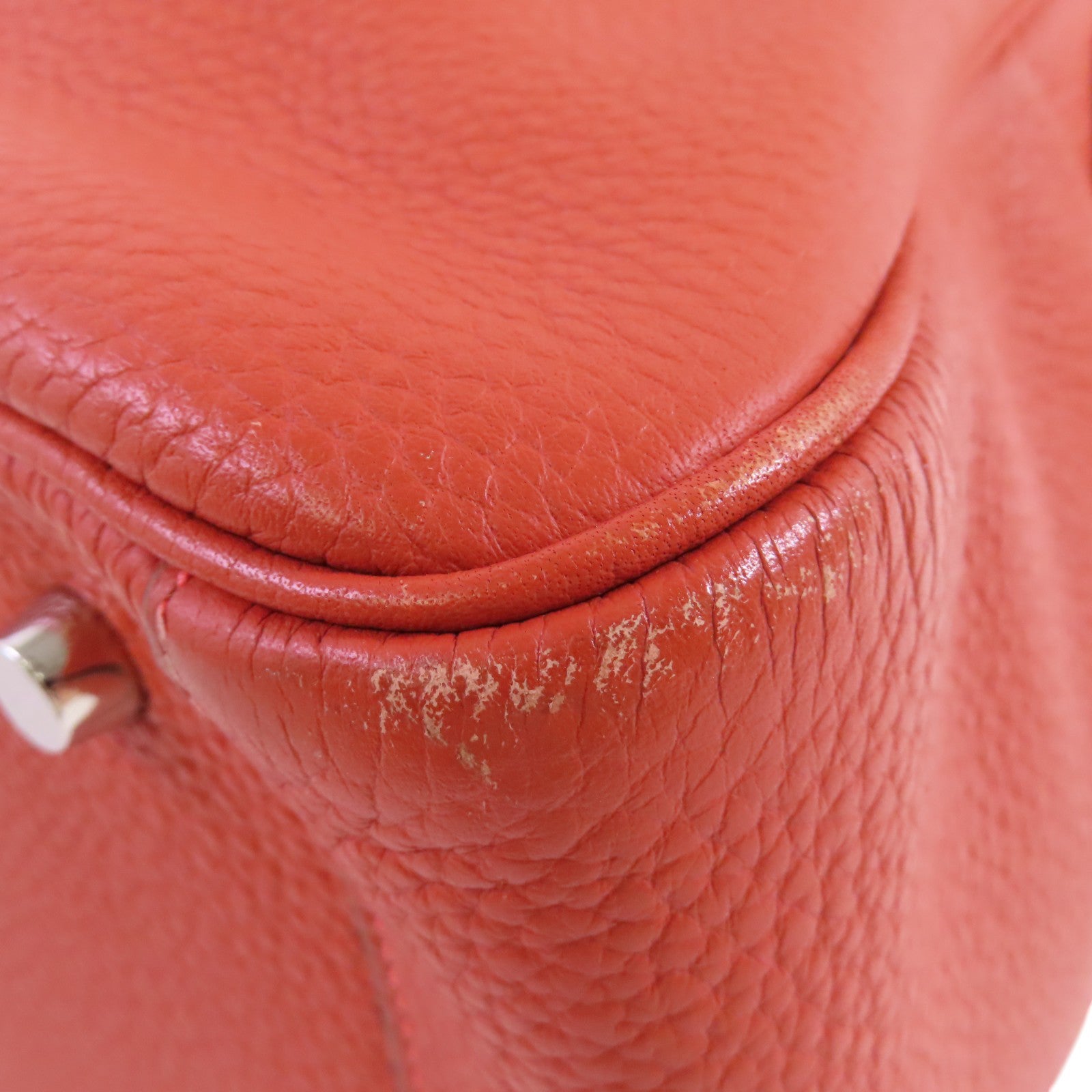 HERMES PHW Lindy 30 Shoulder Bag Clemence Leather