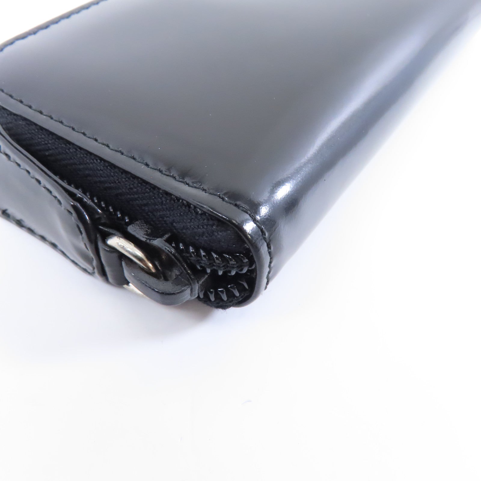 PRADA 【激減優惠】漆皮皮革Key Case鎖匙包黑色