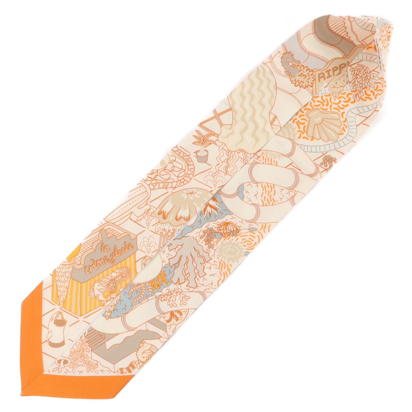 HERMES 絲質Twilly絲巾