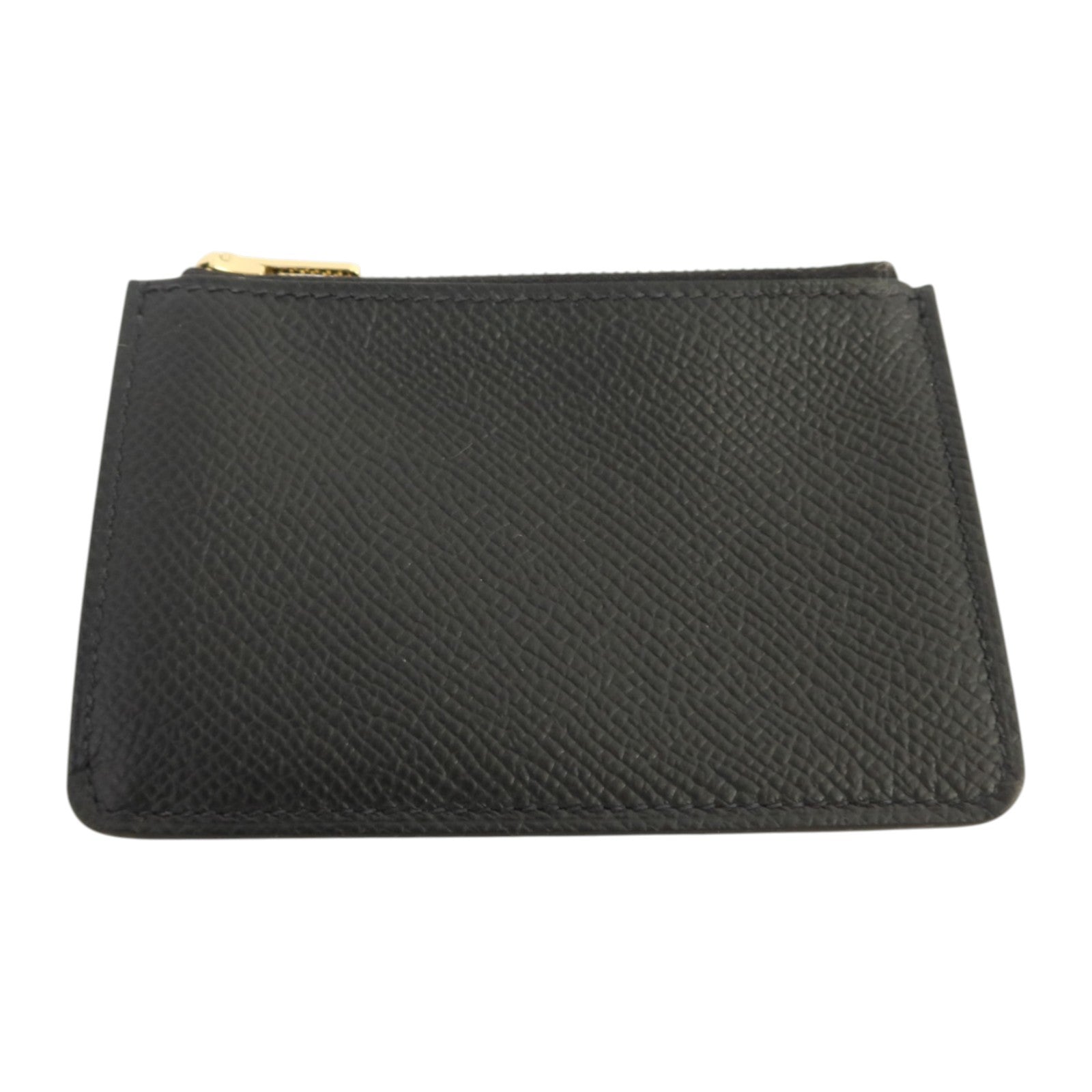 HERMES Epsom皮革Constance Slim金扣錢包Noir
