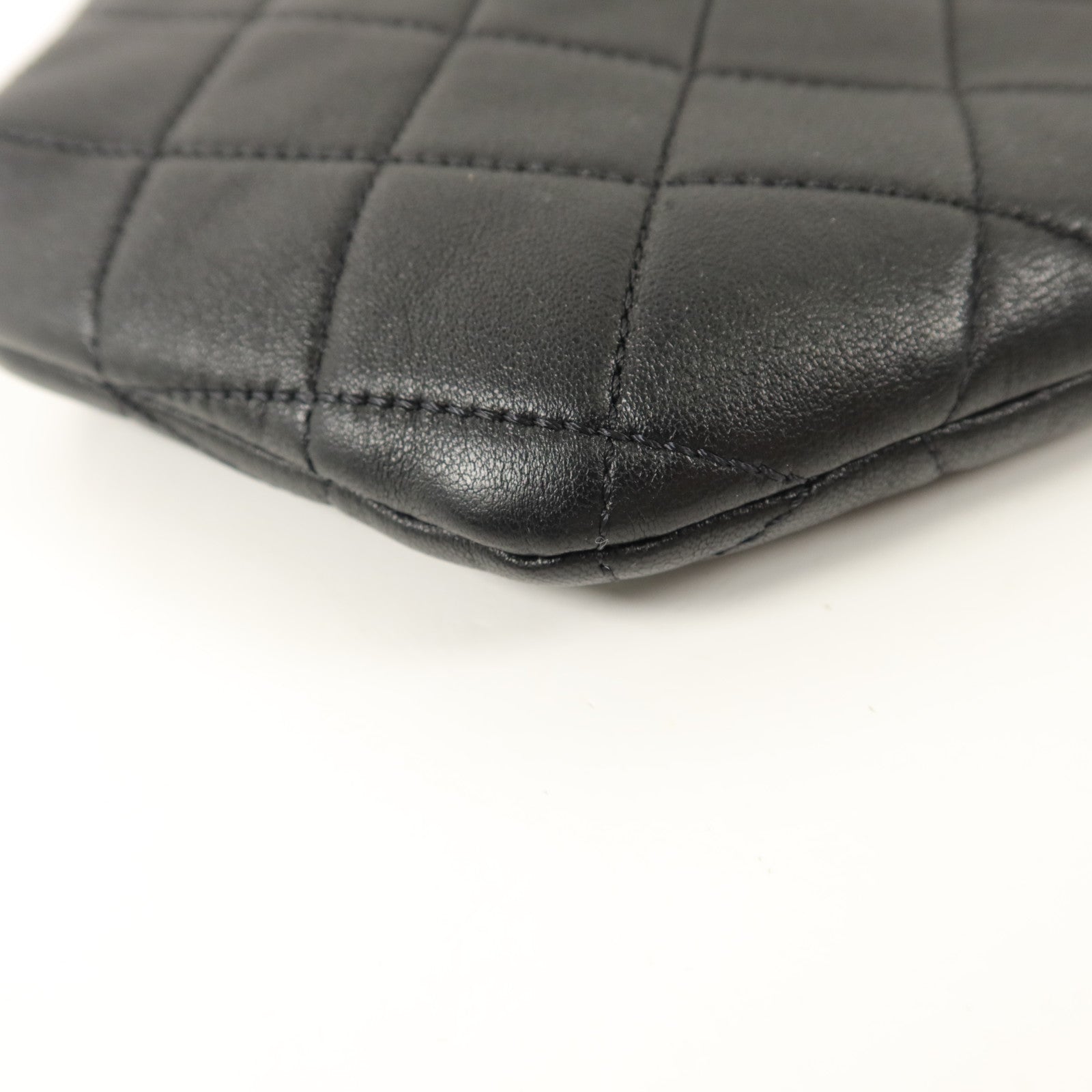 CHANEL 羊皮皮革Matelasse Handle手挽袋