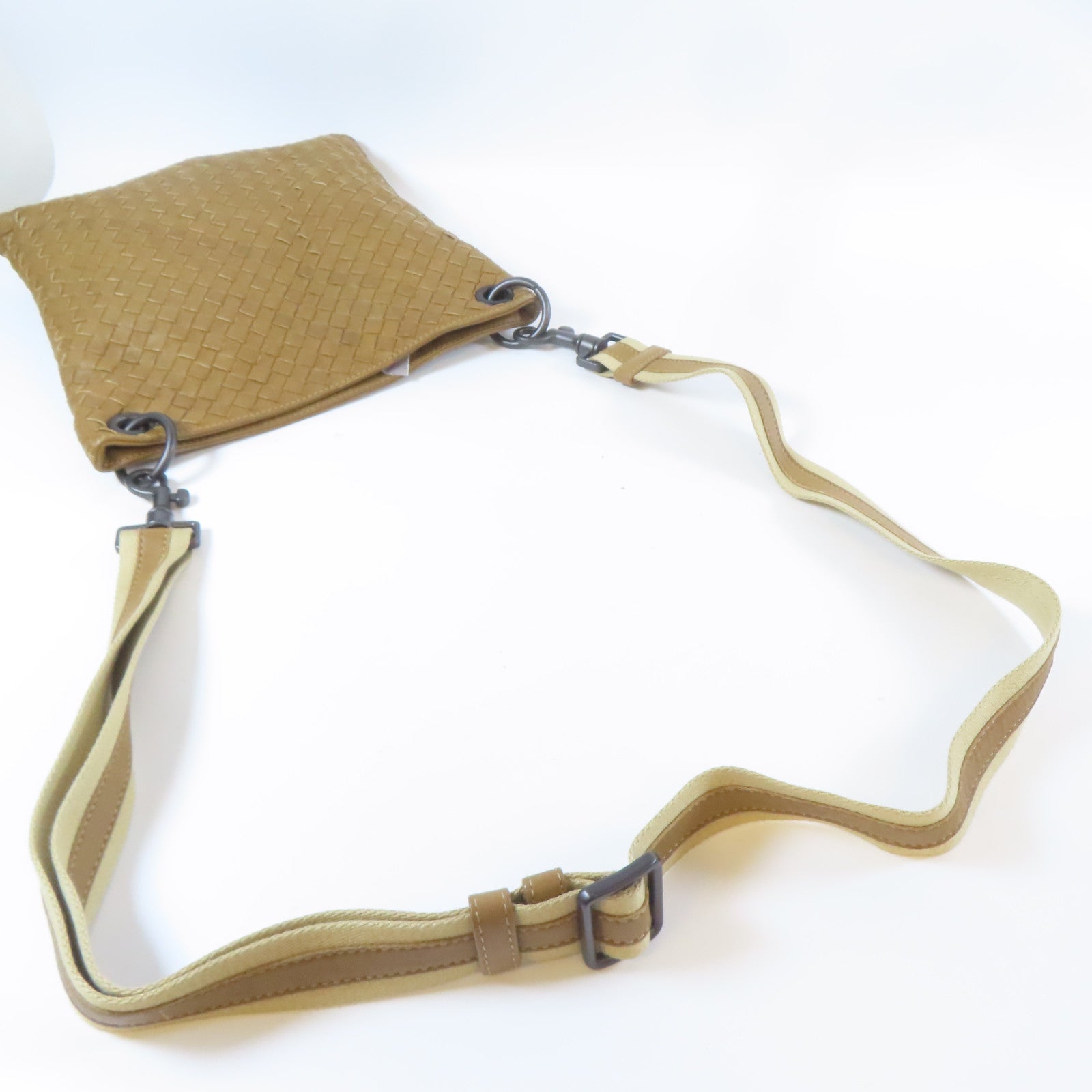 BOTTEGA VENETA 織紋皮革Shoulder Bag肩背袋啡色