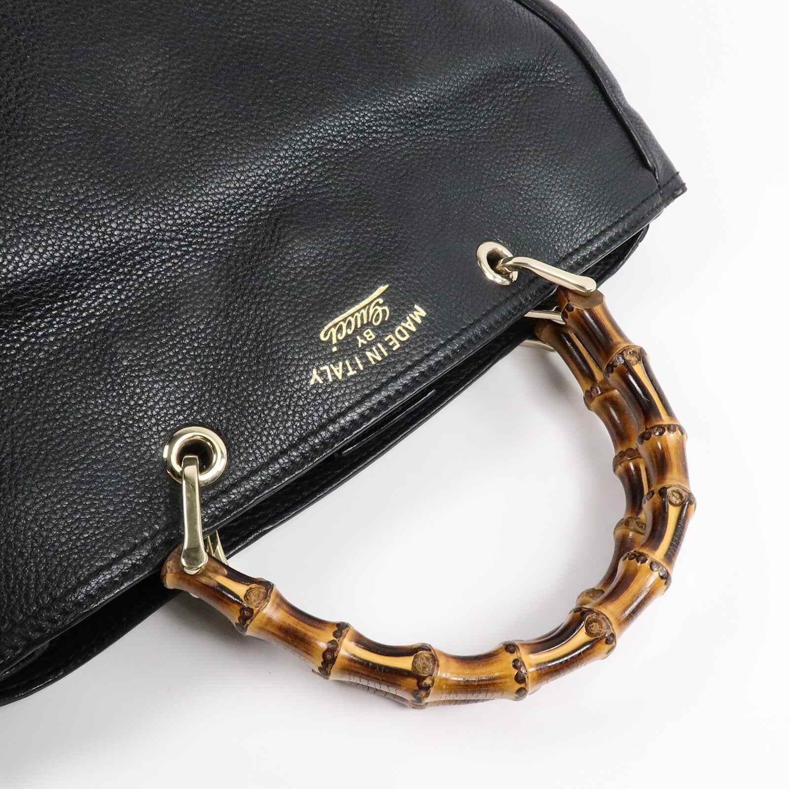 GUCCI 牛皮皮革Bamboo Shopper Medium手挽袋